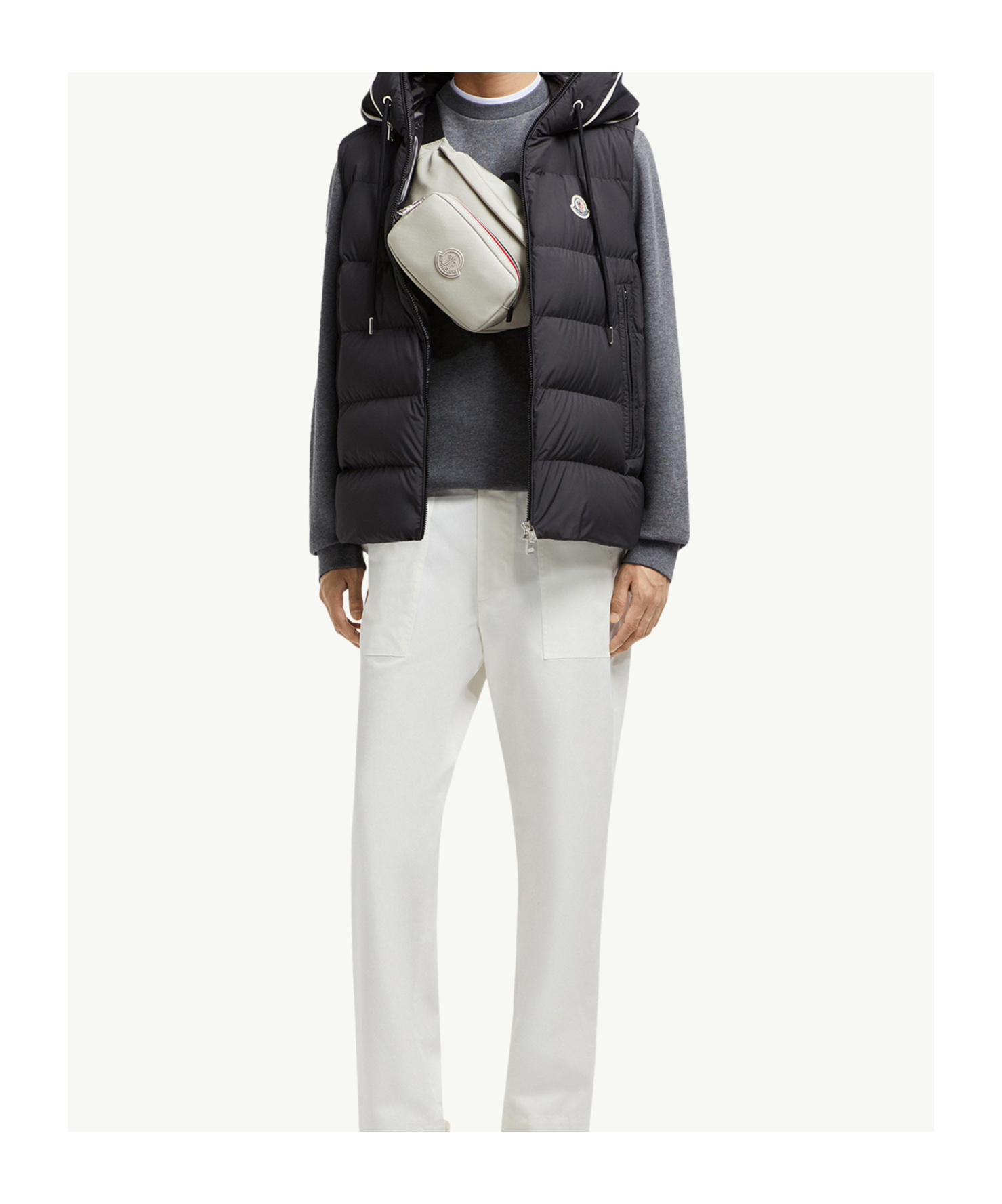 Moncler Cardamine Hooded Down Gilet In Black