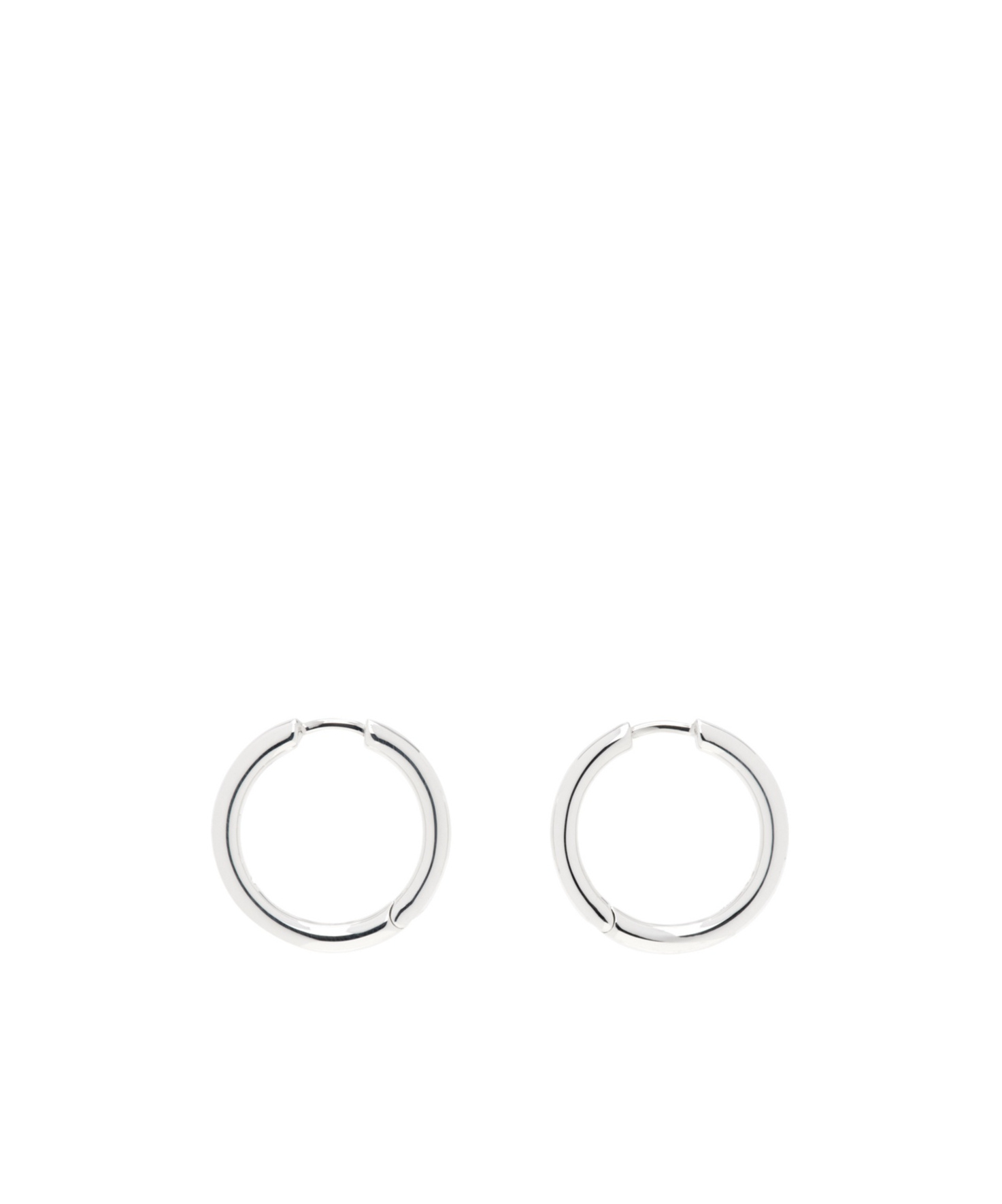 Tom Wood Hoop Earrings In Silver