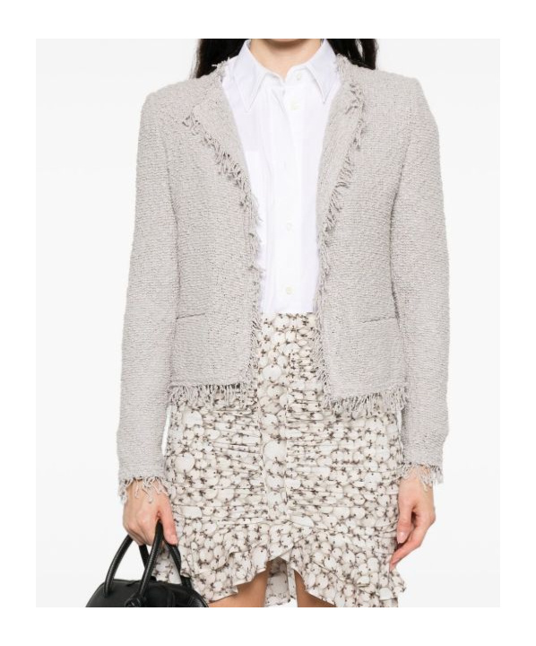 Iro Long-sleeved Casual Jacket In White