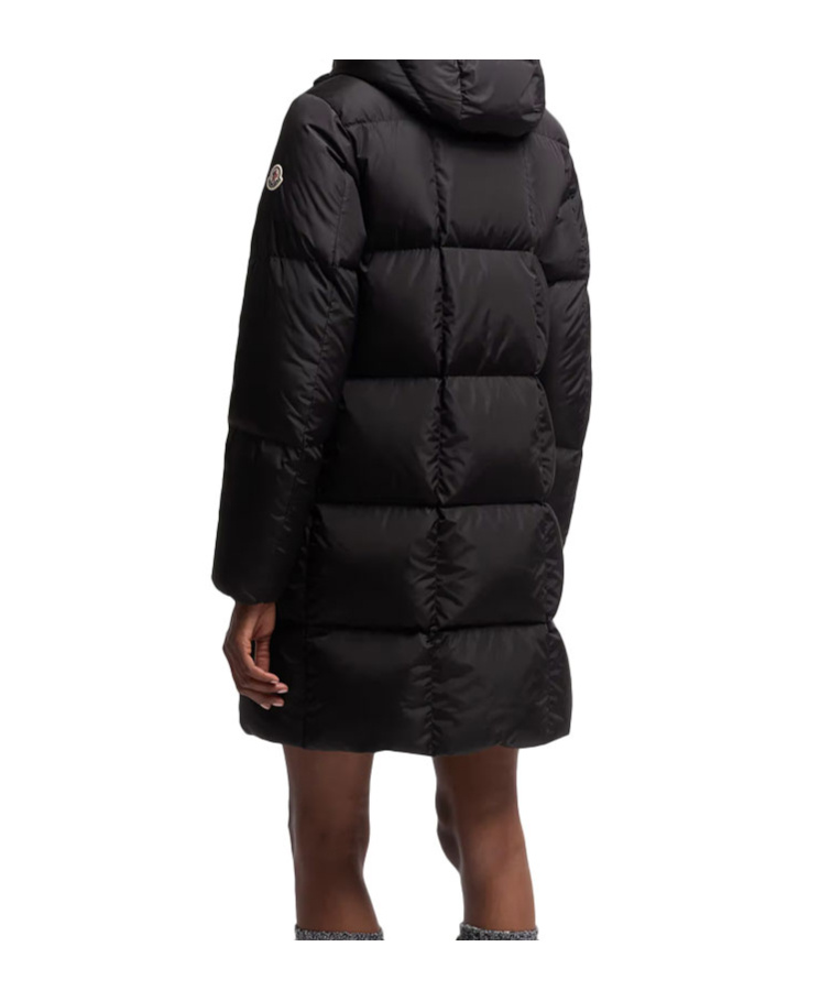 Moncler Long-sleeved Down Jacket In Black
