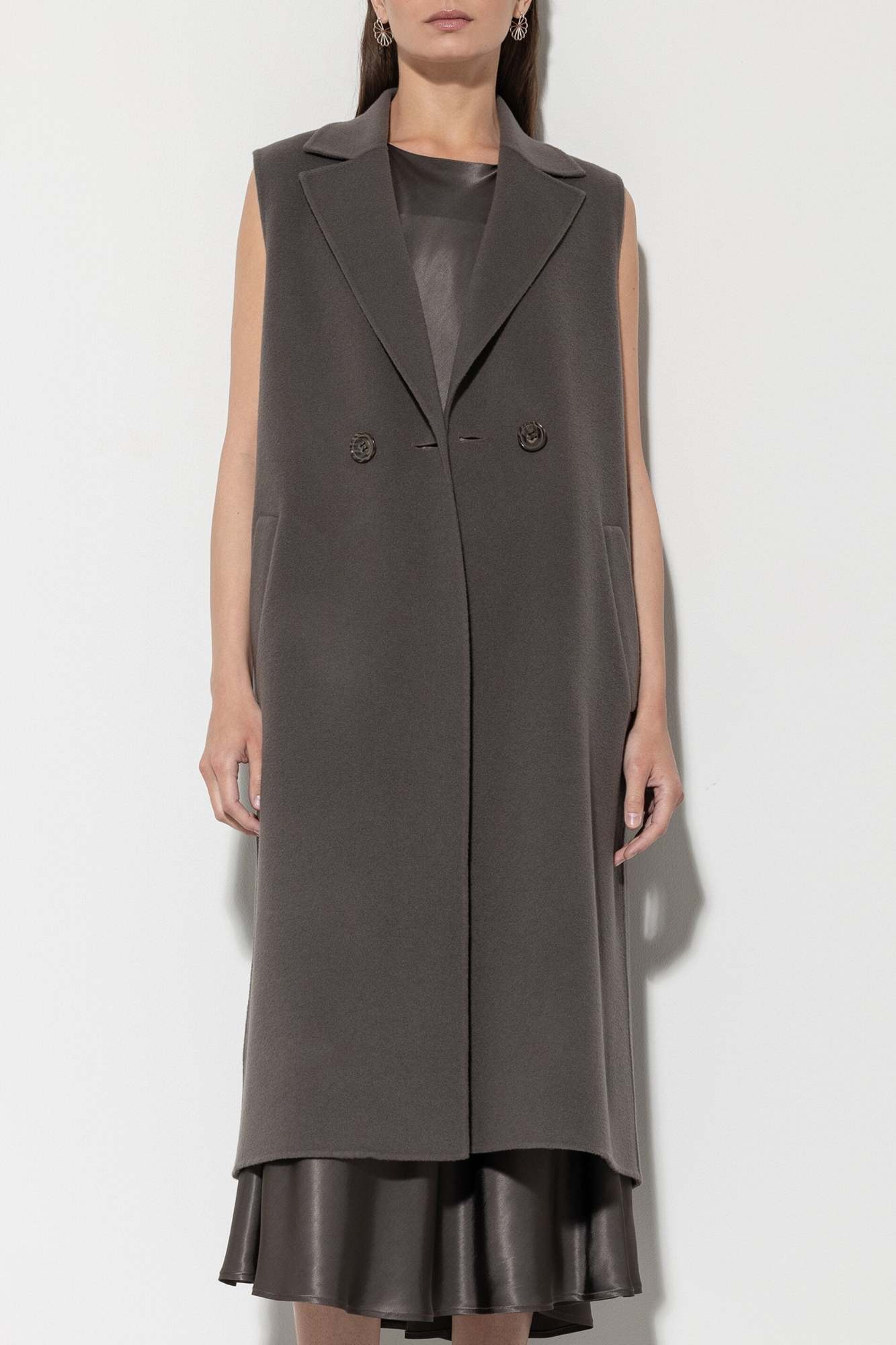 LUISA CERANO DOUBLEFACE LONG WOOL VEST