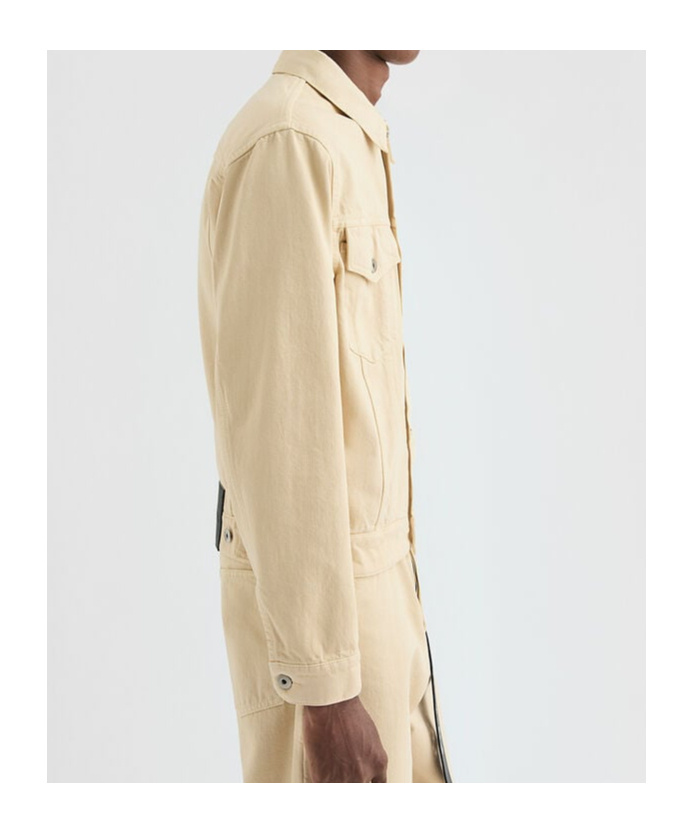 Jil Sander Denim Jacket In Brown