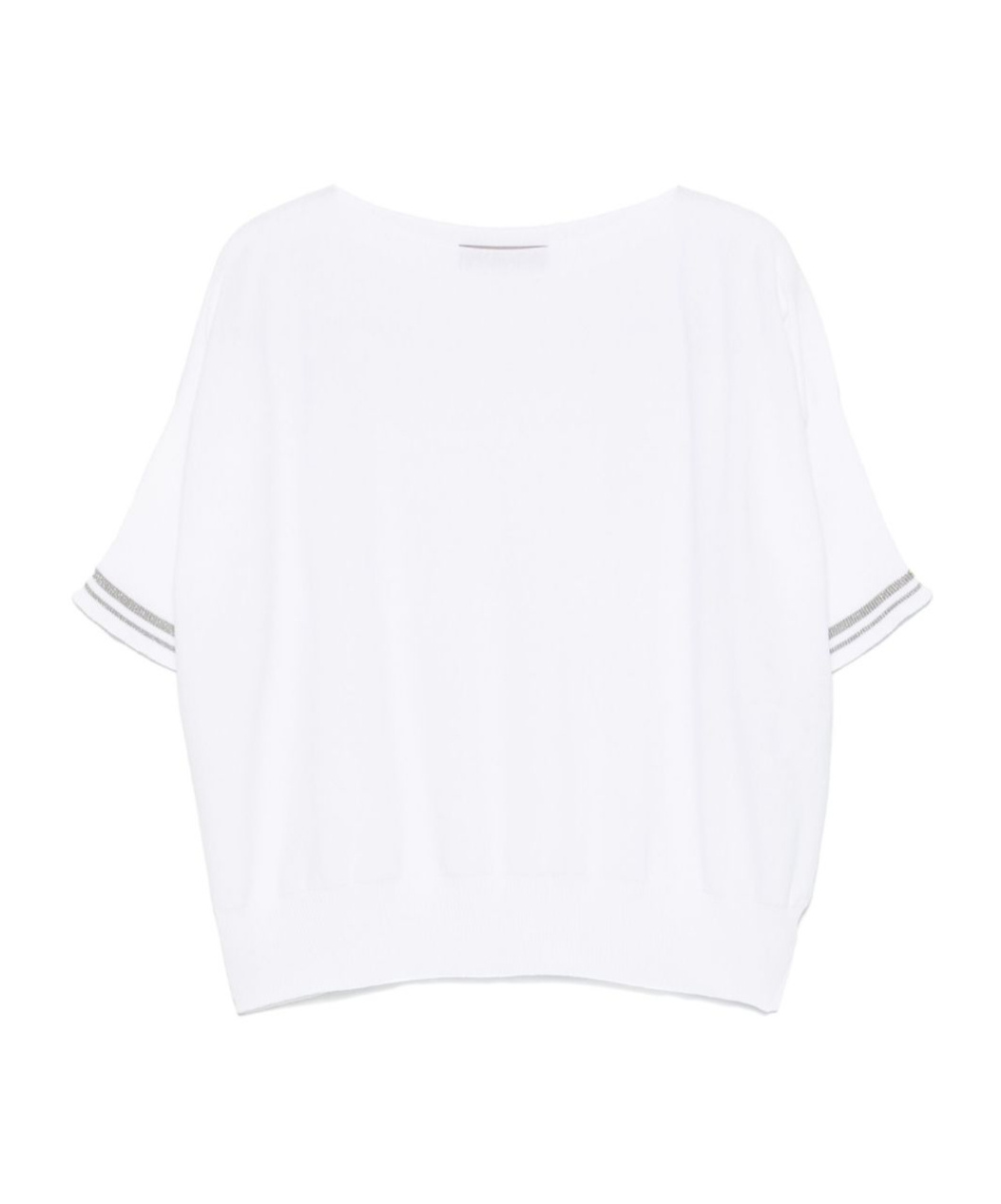 D Exterior D.exterior Boat Neck T-shirt In White