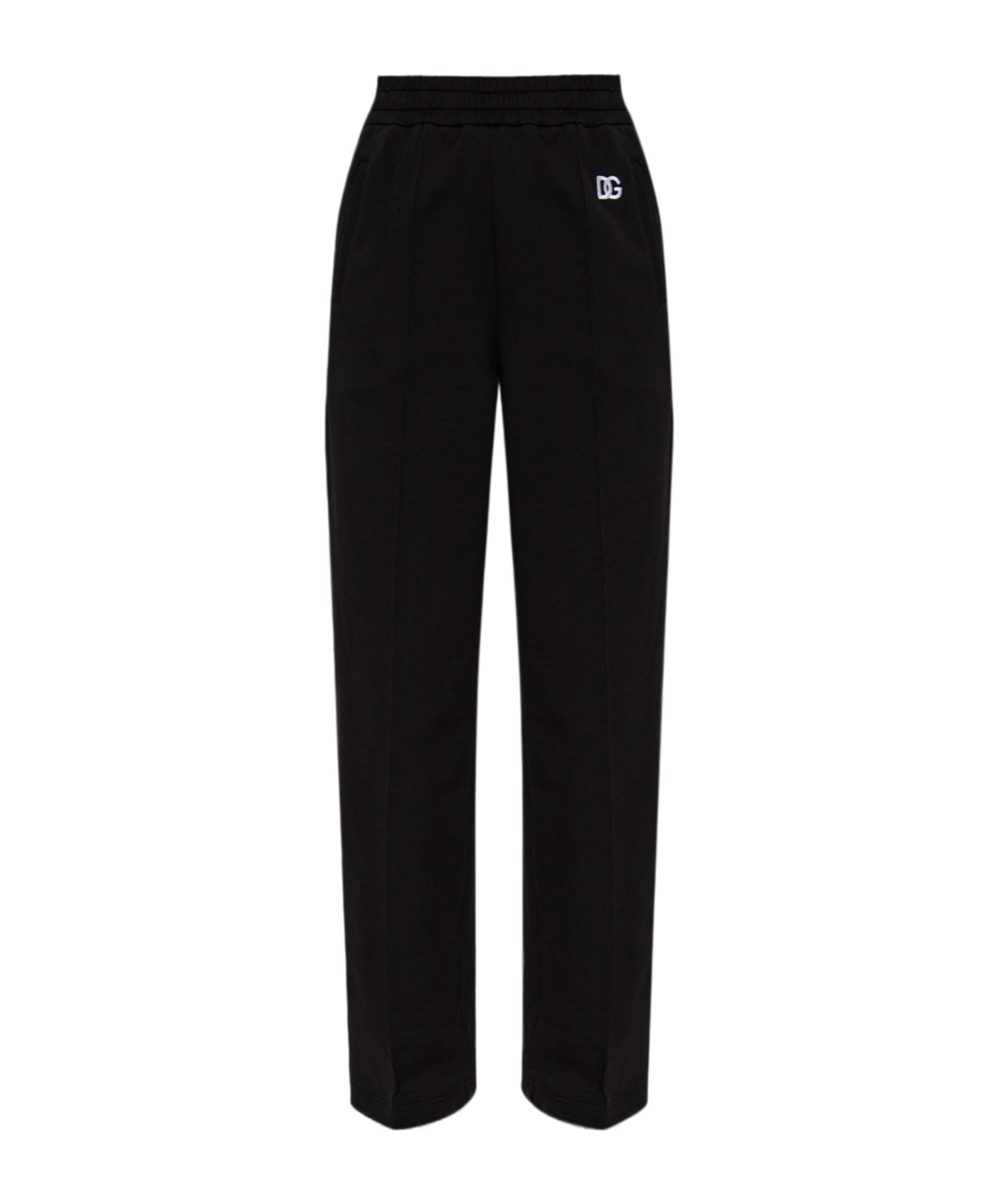 Dolce & Gabbana Elastic Waist Sweatpants In Black