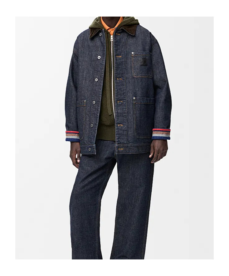 Loewe Jacket In Denim In Multi
