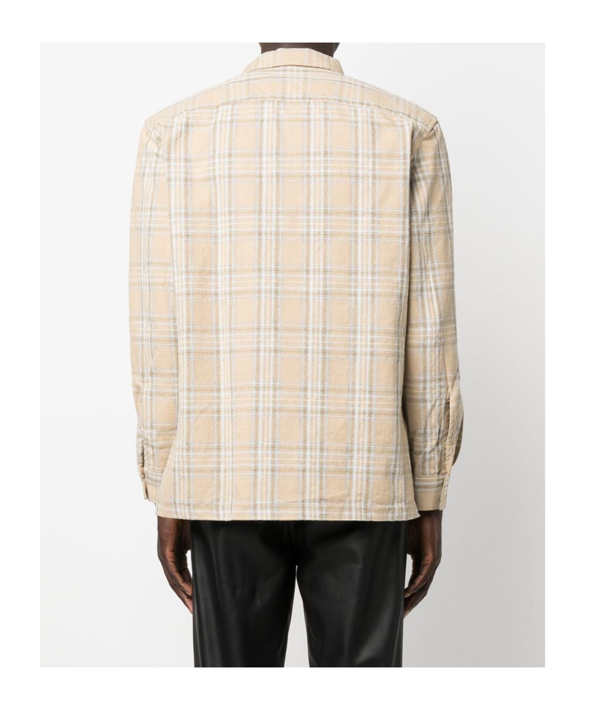 Sunflower Spacey Checked Cotton Shirt In Nude