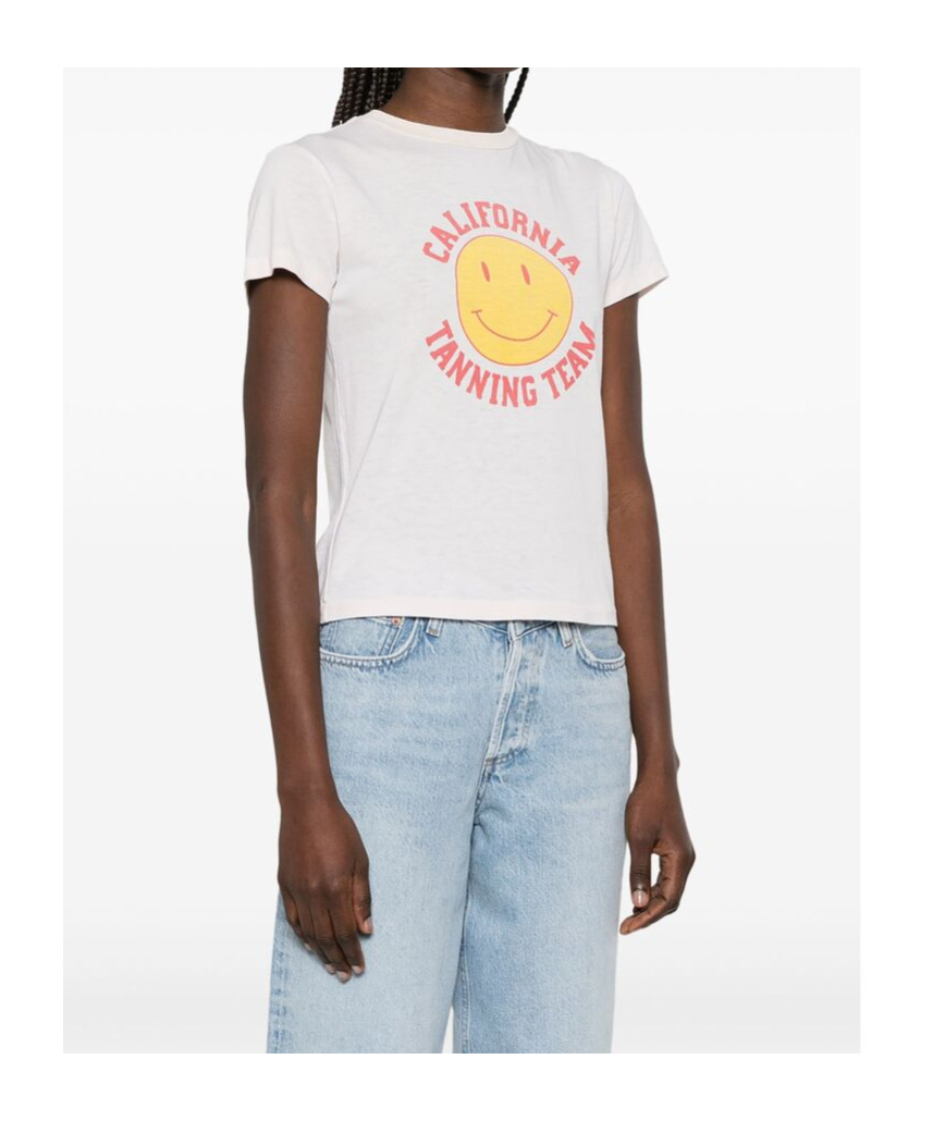 Re/done Short-sleeved T-shirt In White