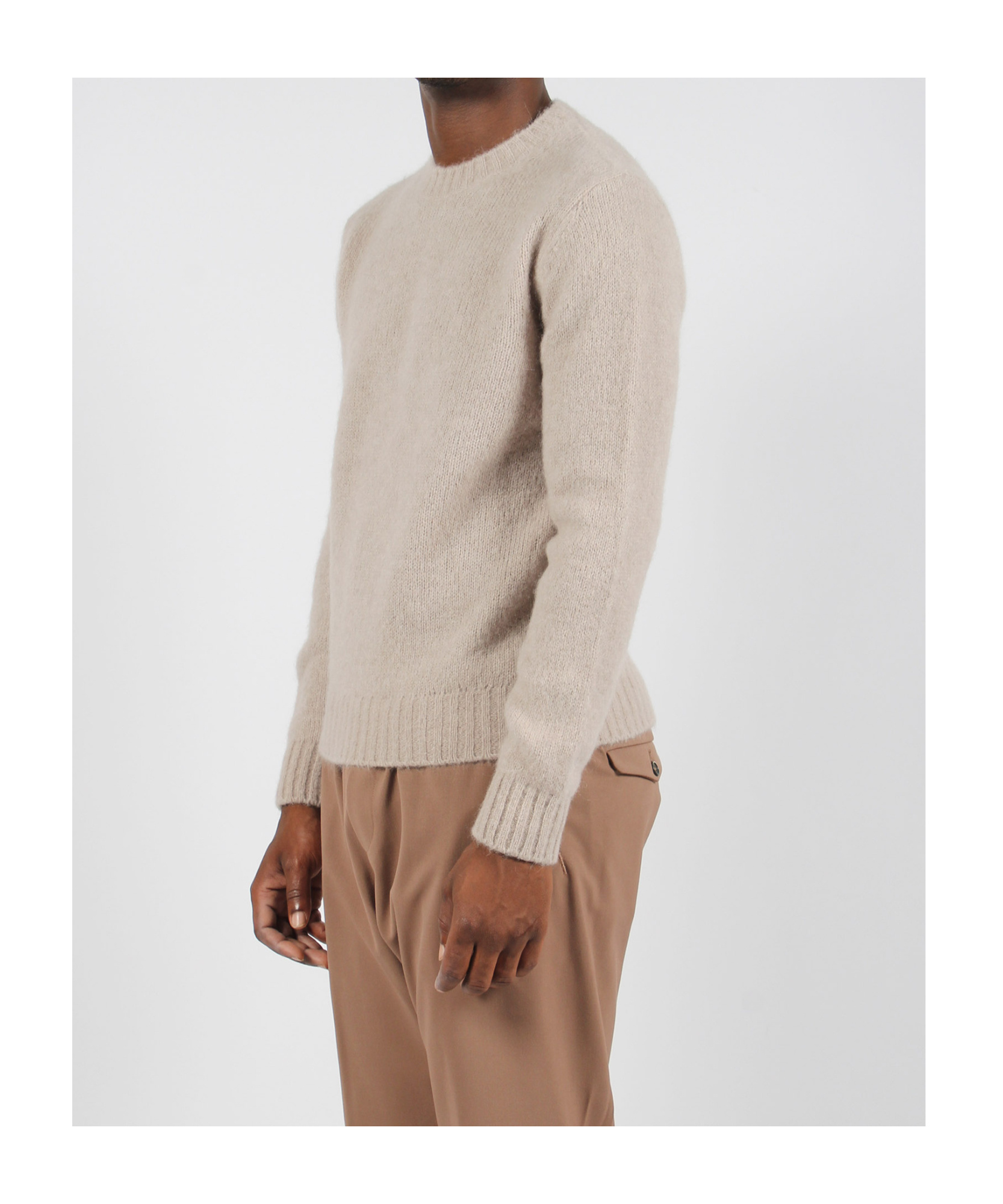 Herno Alpaca Sweater In Nude