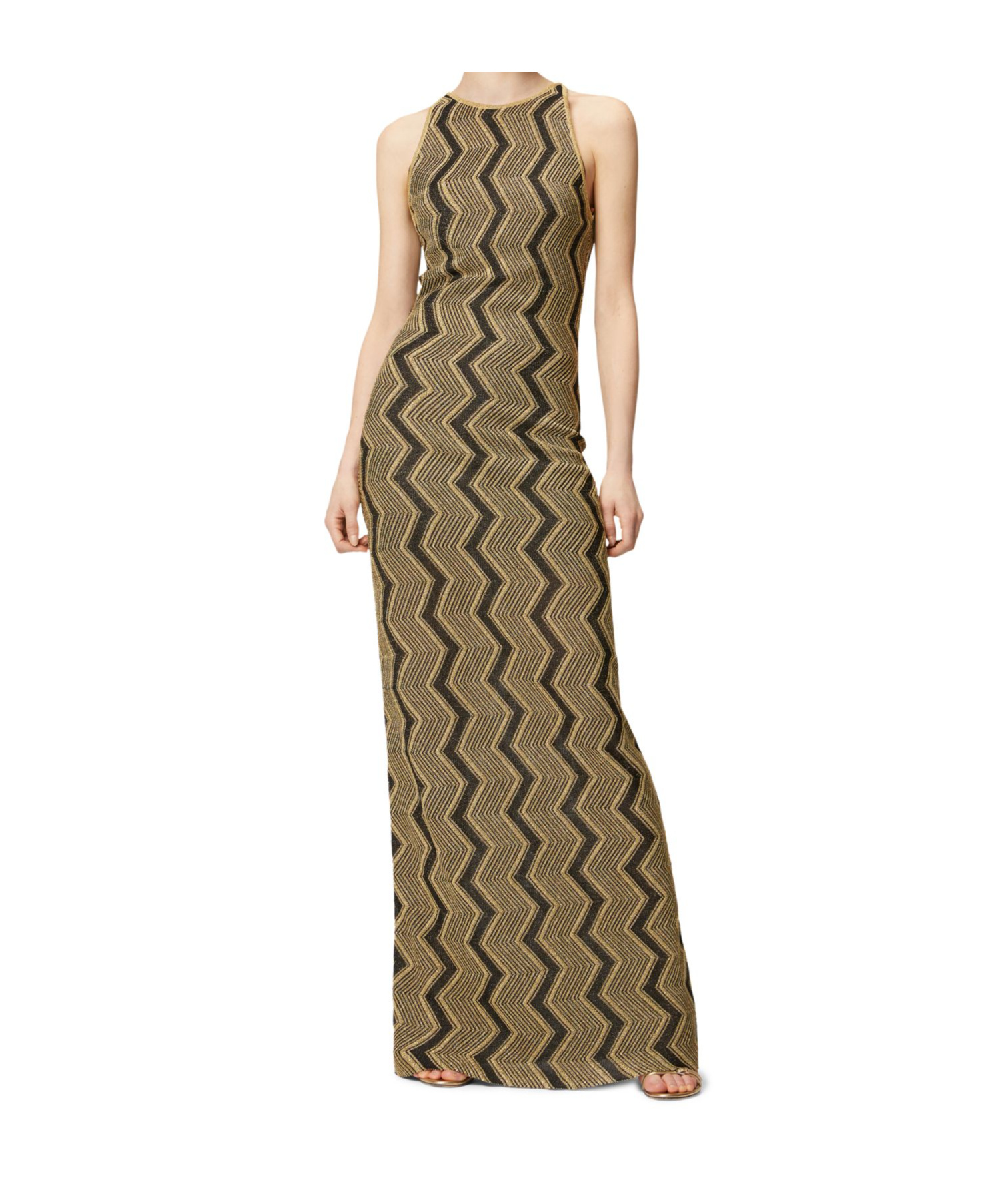 Missoni Round Neck Dress In Green