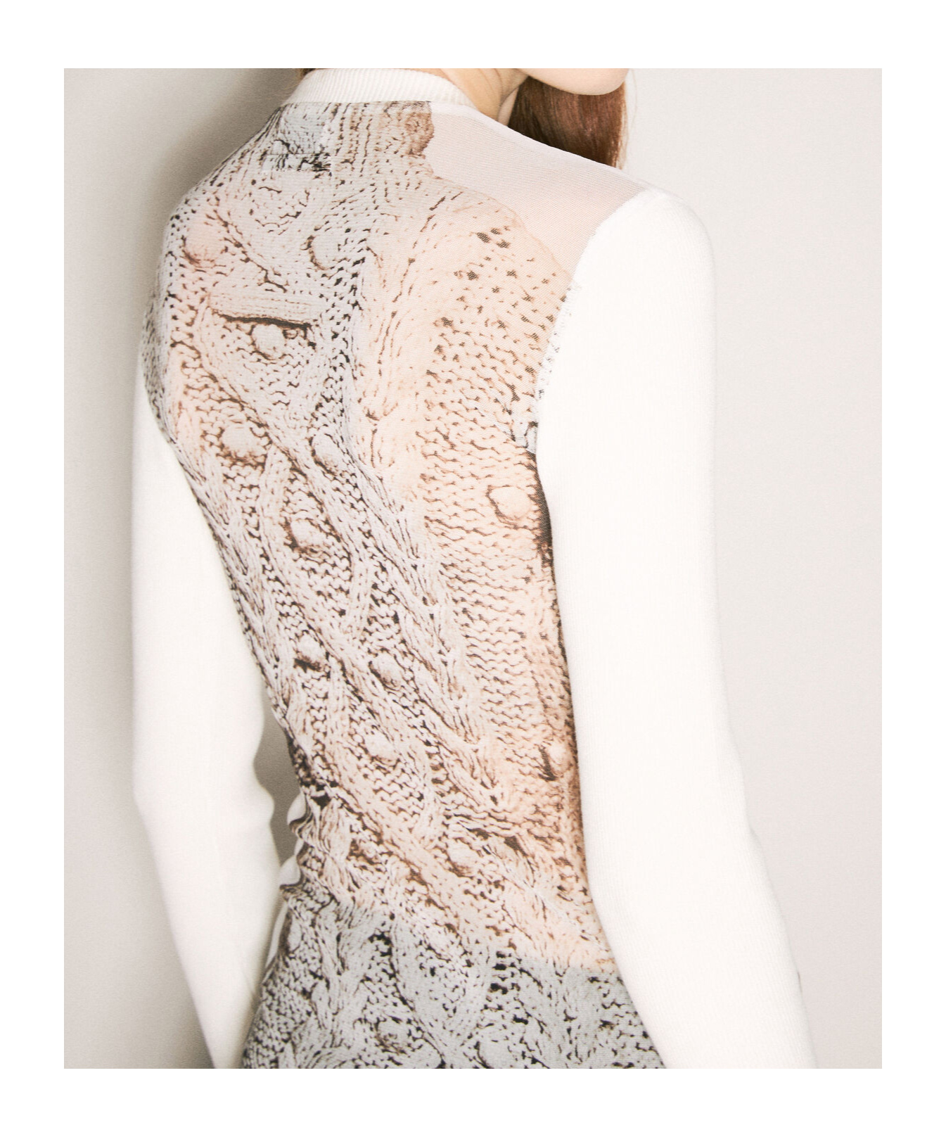 Shop Jean Paul Gaultier Madone Knitted Top In Black