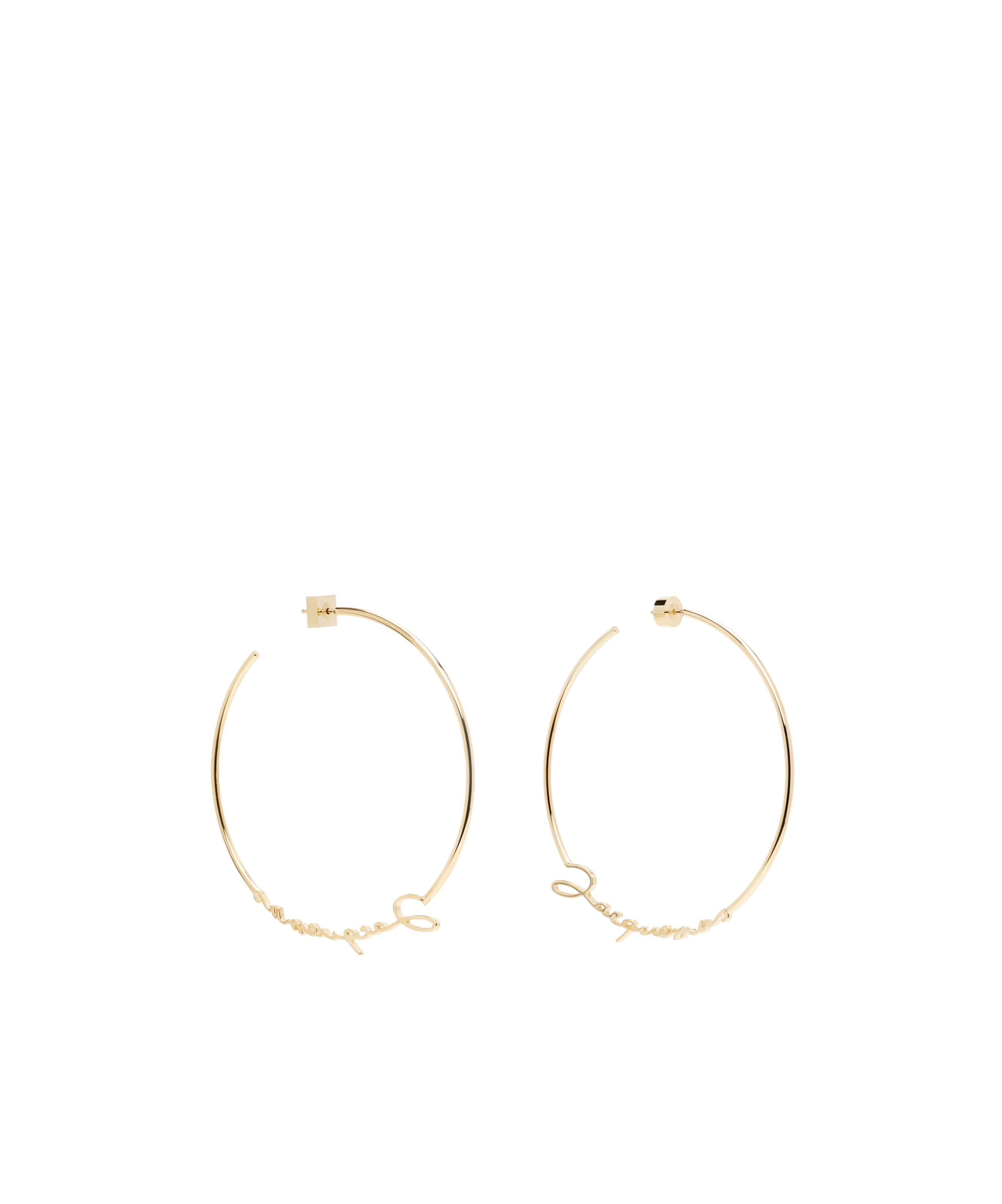 Jacquemus The  Hoops Earrings In Gold
