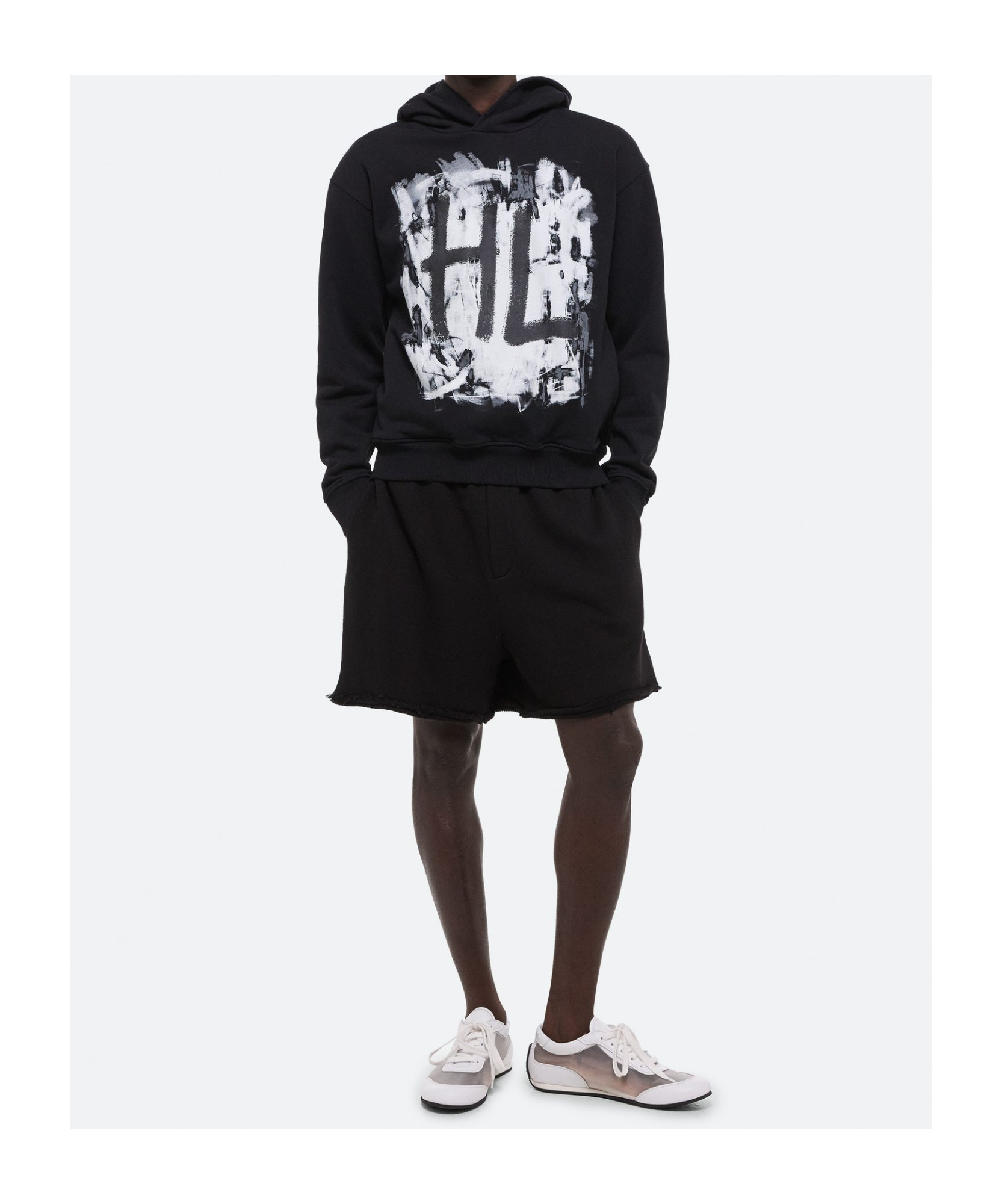 Helmut Lang Black Scribble Hoodie