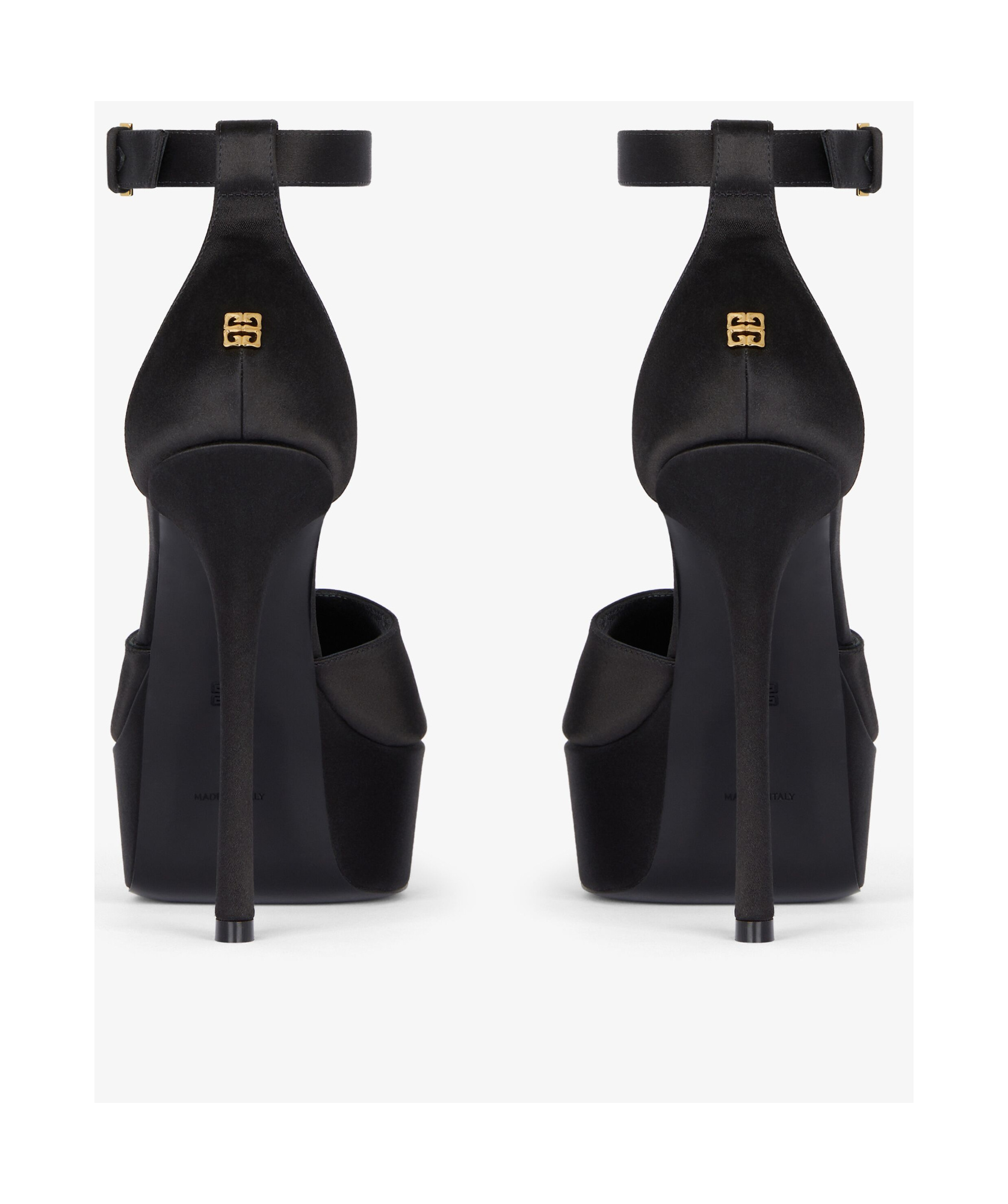 Givenchy 4g Liquid Logo Platform Sandal In Black