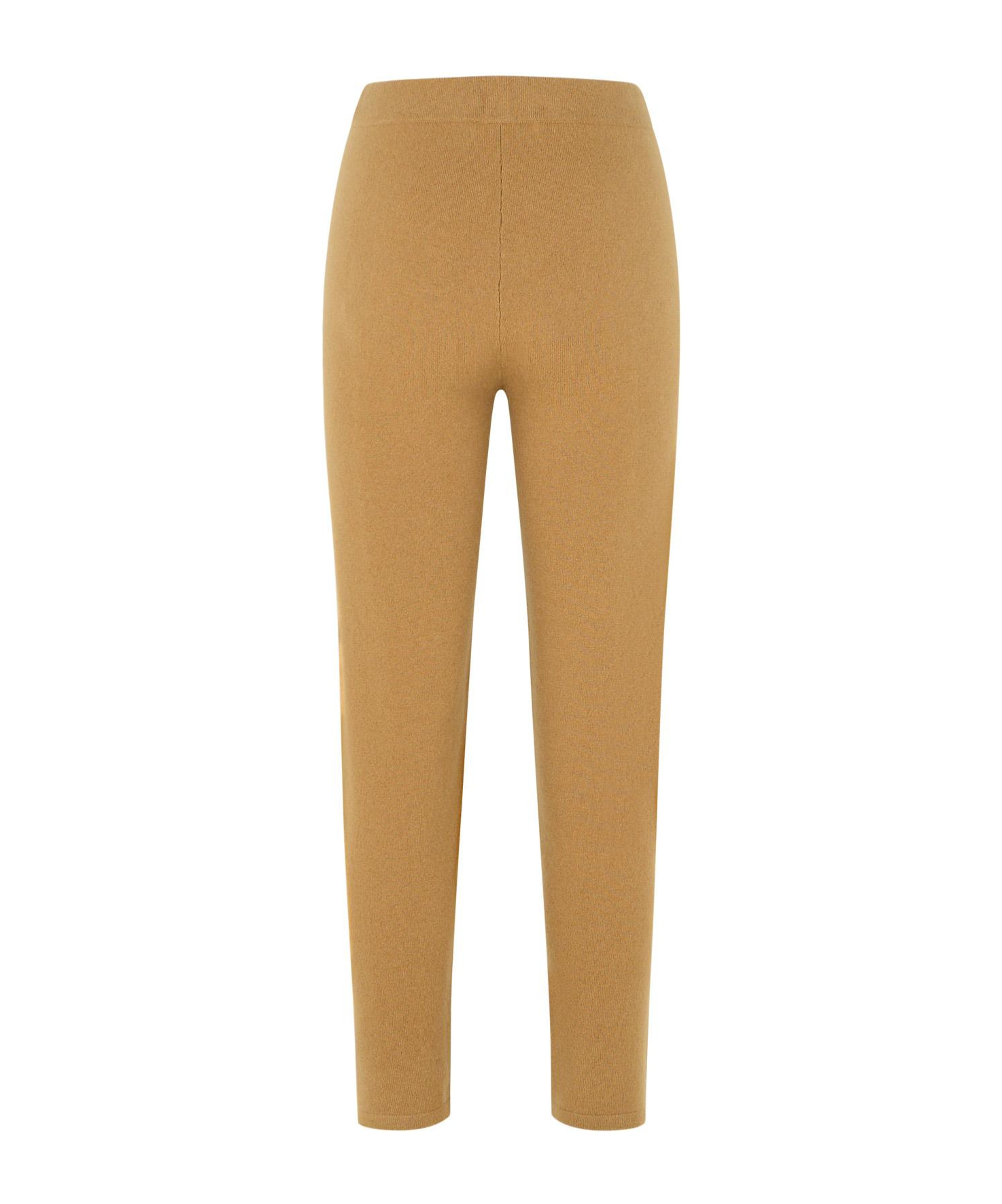 Max Mara Seamless Elastic Waistband Cashmere Blend Trousers In Neutral