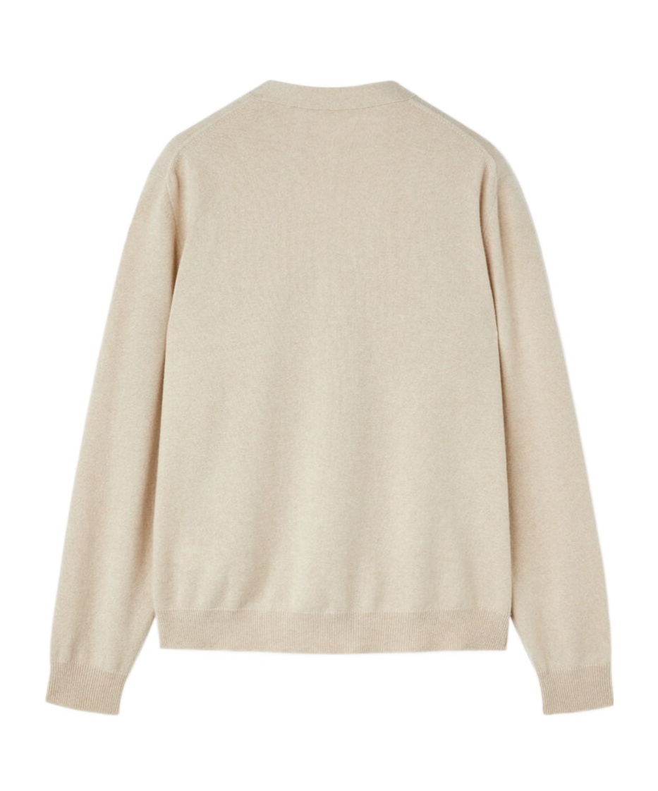 Loro Piana Button Long-sleeved Knitted Cardigan In Natural Color Mixing