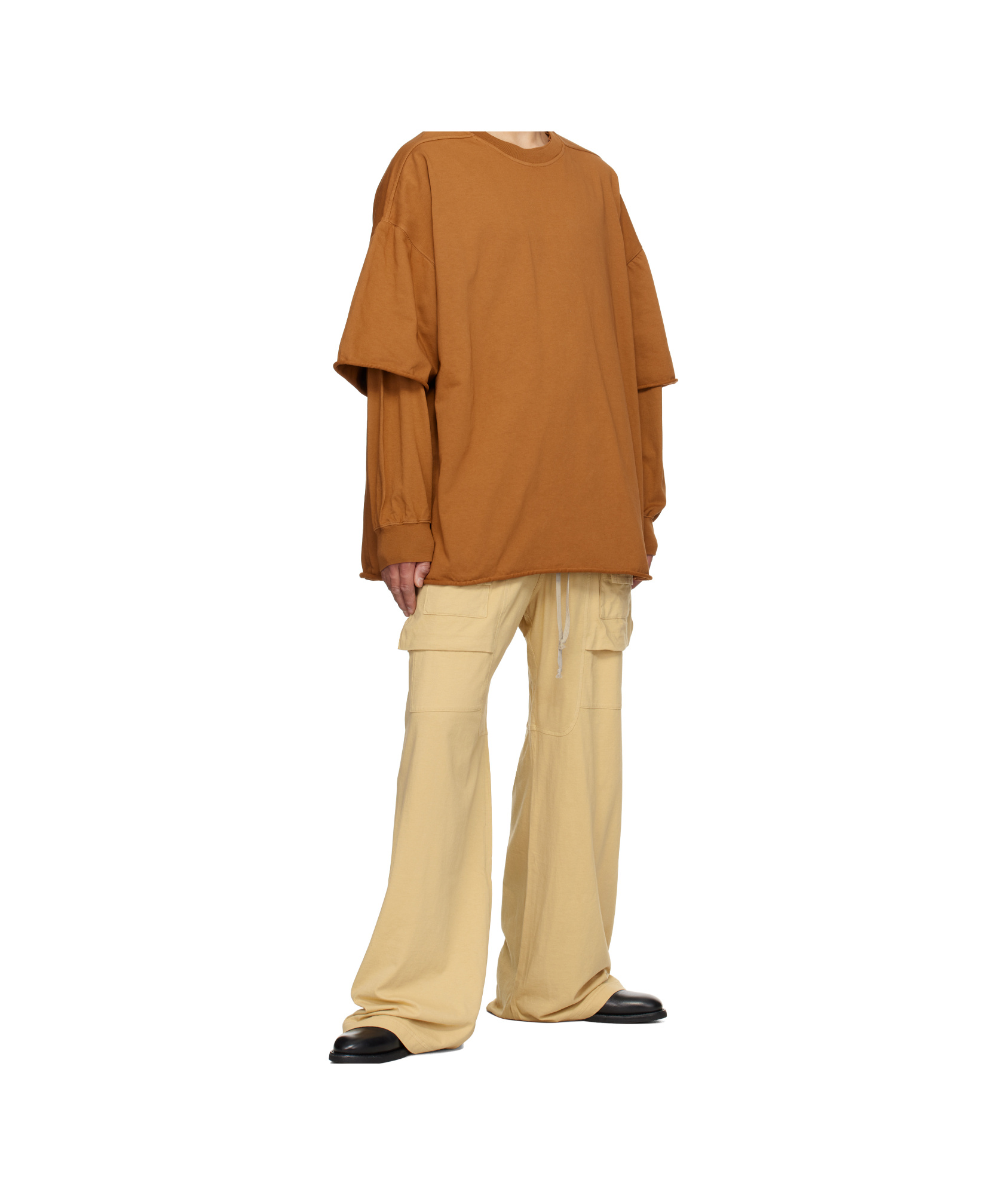 RICK OWENS DRKSHDW CARGO DRAWSTRING OVERALLS