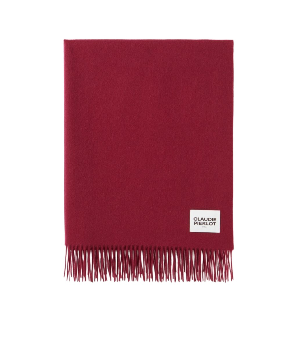 Claudie Pierlot Tassel Scarf In Red