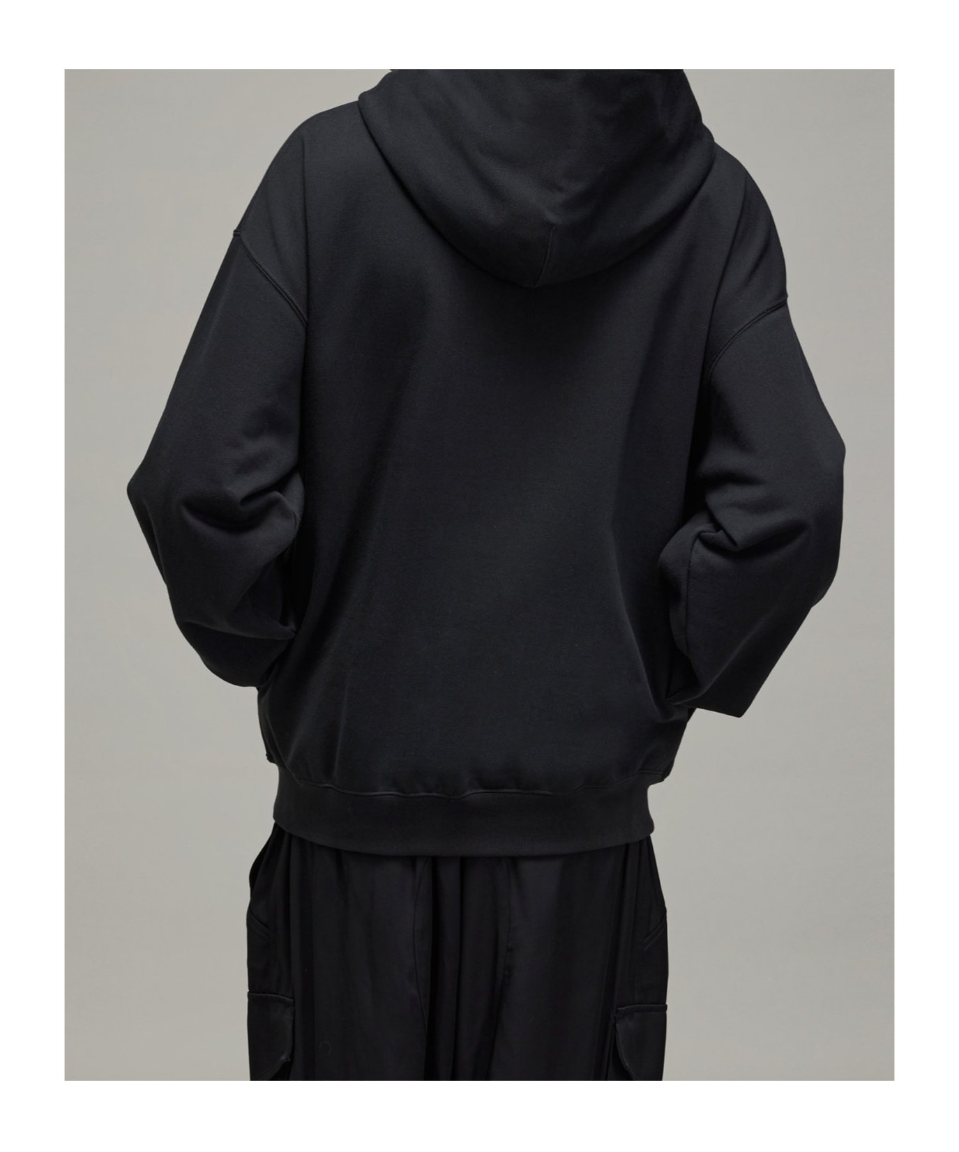 Shop Y-3 French-terry Hoodie In Black