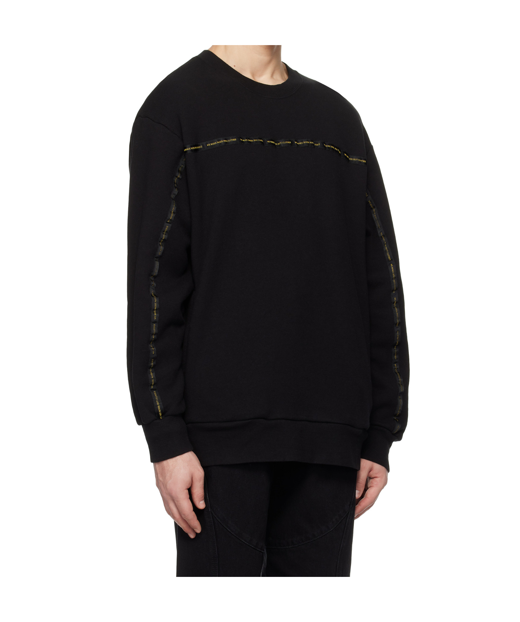 Undercover Barbed Wire Fleece Graphic Sweatshirt In Black