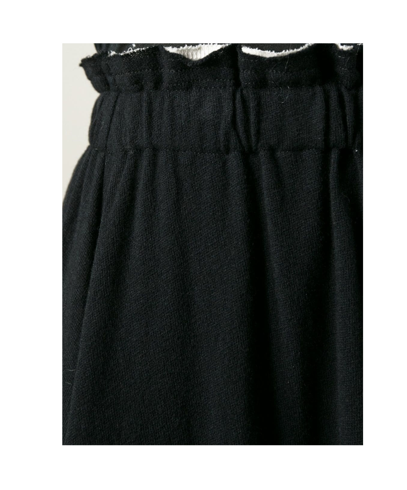 Shop Comme Des Garçons Elastic Waist Skirt In Black