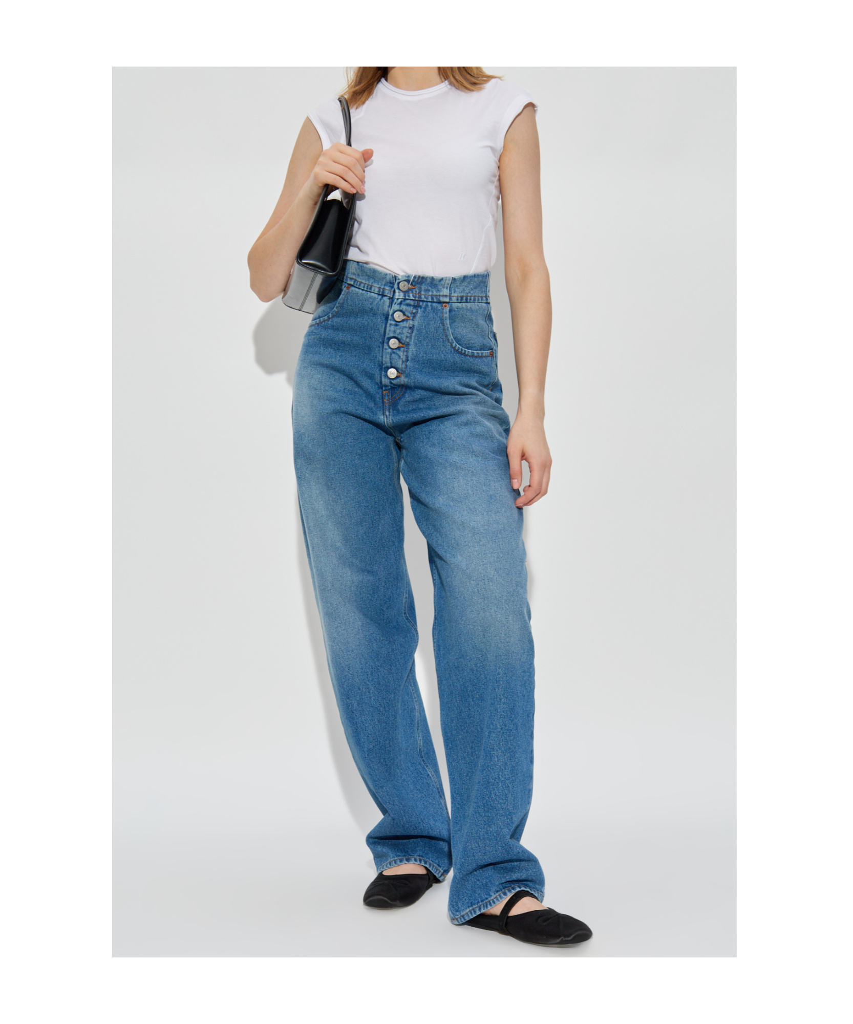 Helmut Lang Cropped Twisted Tee