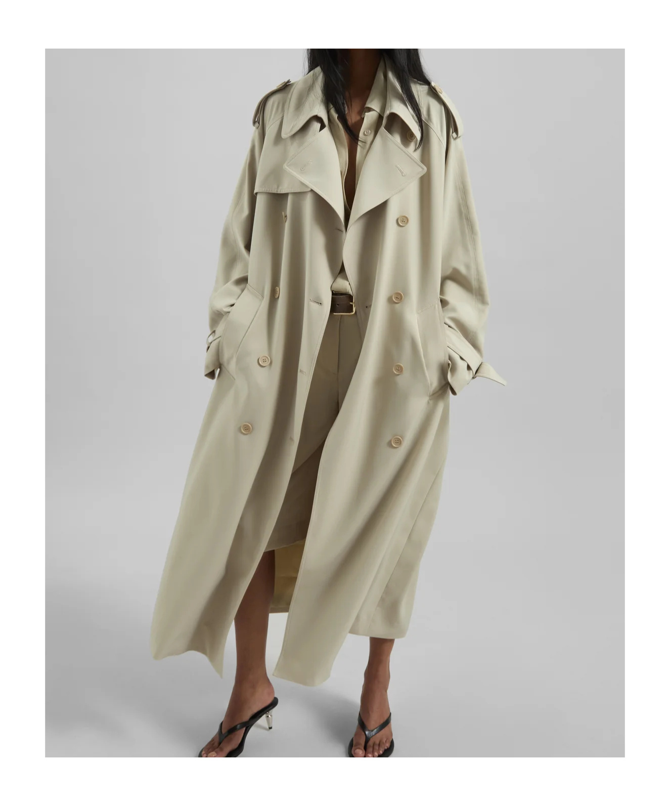 THE FRANKIE SHOP VEYRON TRENCH COAT