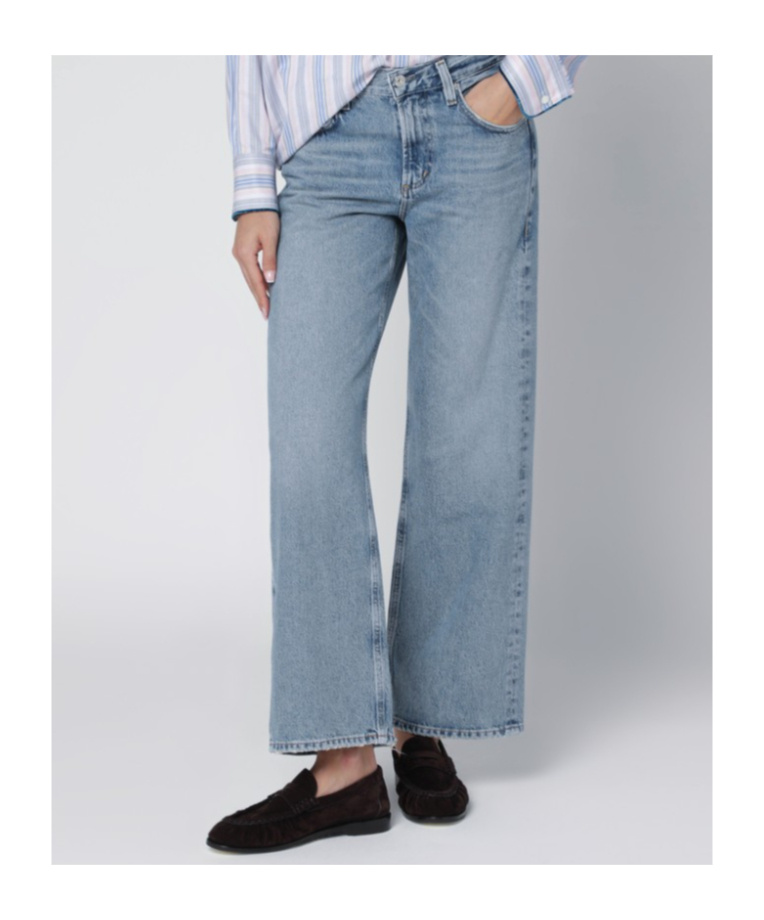 Citizen Of Humanity Lindz Low-rise Straight Jeans In Blue