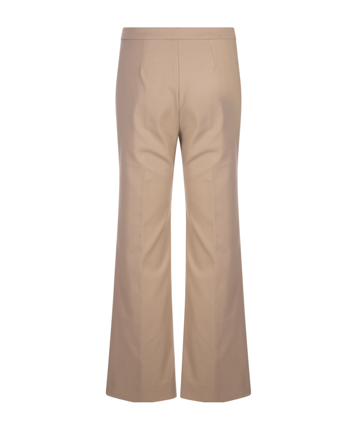 Max Mara Micro Trumpet Casual Pants In Nude