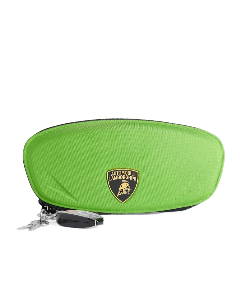 Balenciaga Men's Automobili Lamborghini Clutch With Charms In Green