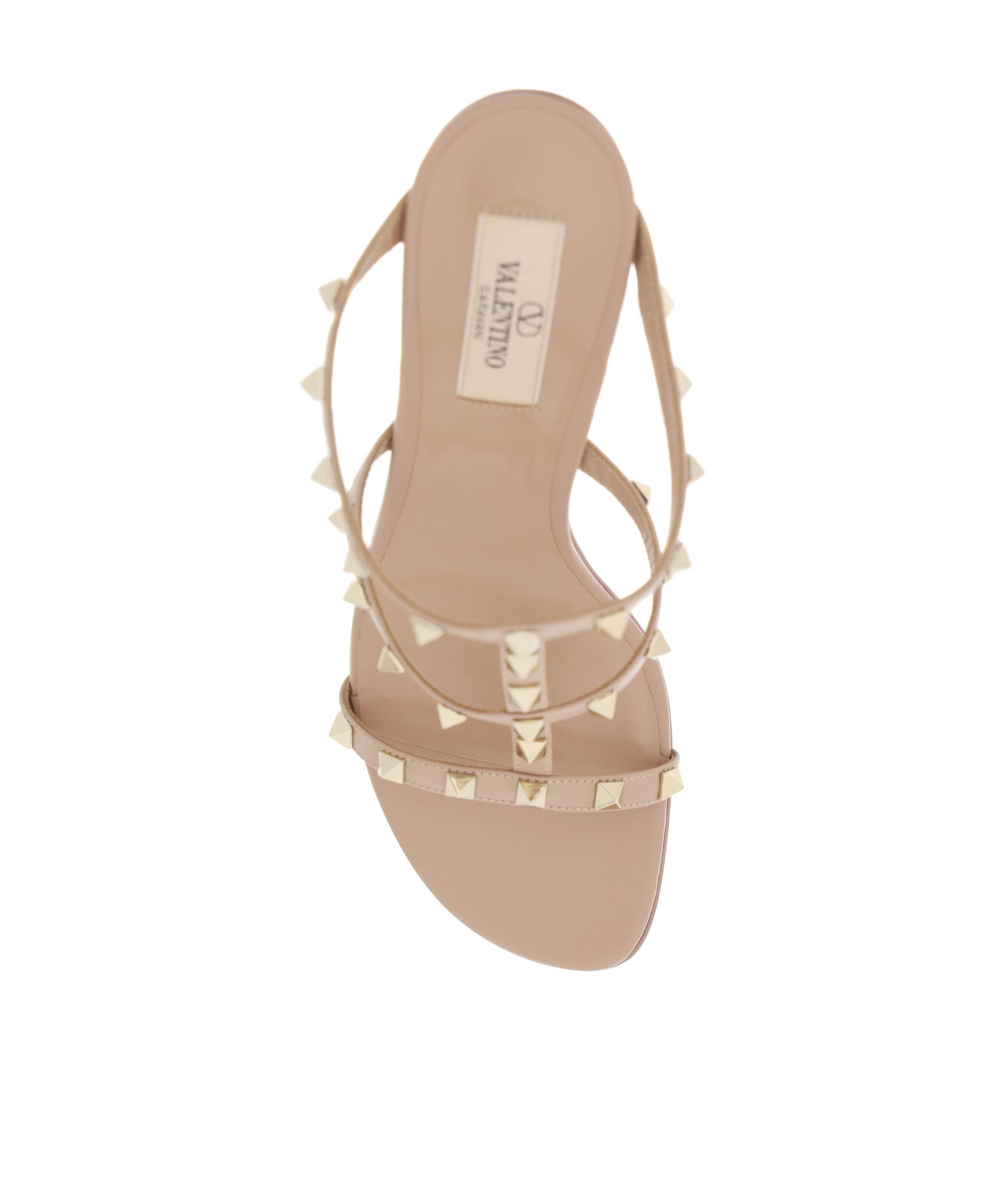 VALENTINO GARAVANI ROCKSTUD OPEN TOE HIGH HEELED SANDALS