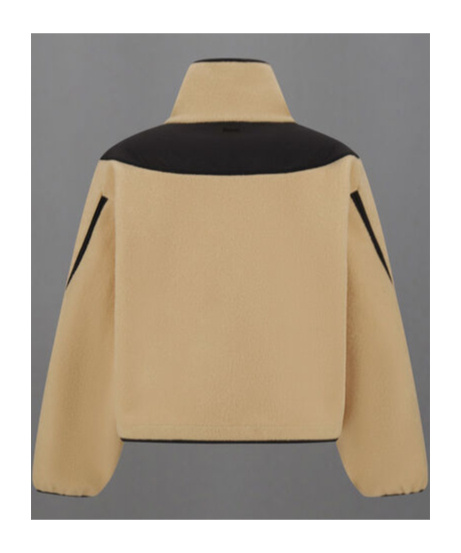 Herno Laminar Sweatshirt In Polar Fleece And Extra Light Stretch Padded In Brown