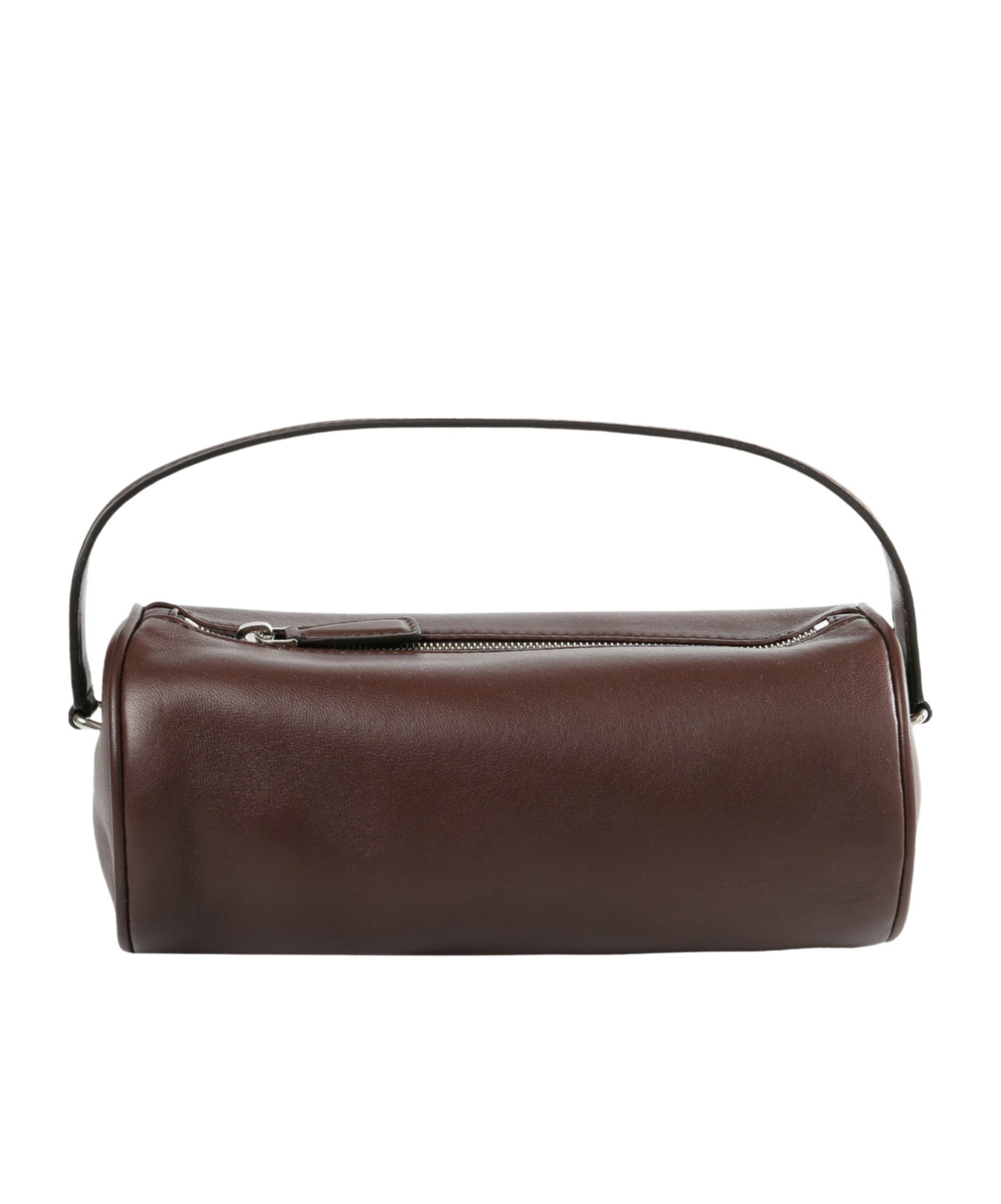 The Row Leather Clutch Bag In Brown