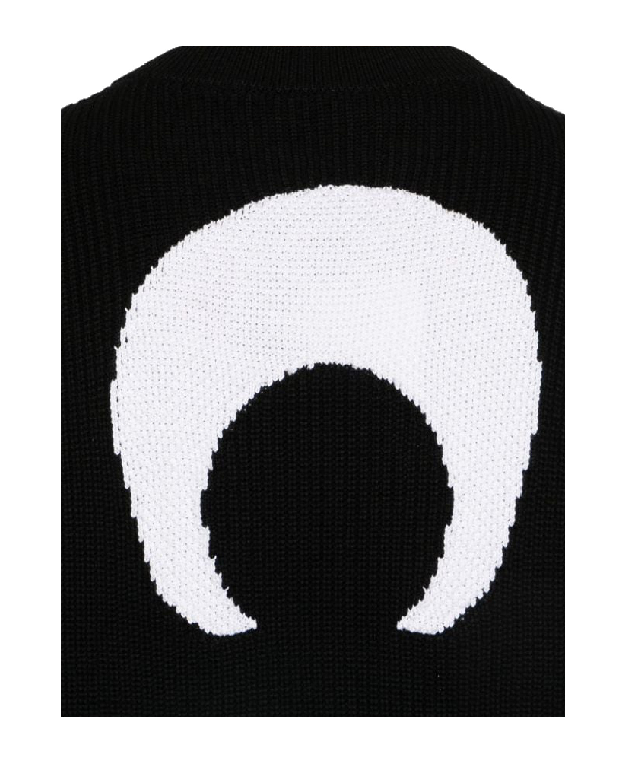 Marine Serre Moon Knitted Jumper In Black