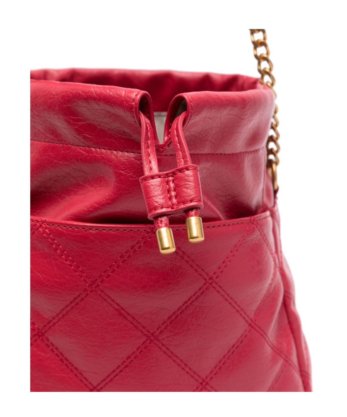 Liu •jo Diamond-quilting Bucket Bag In Red