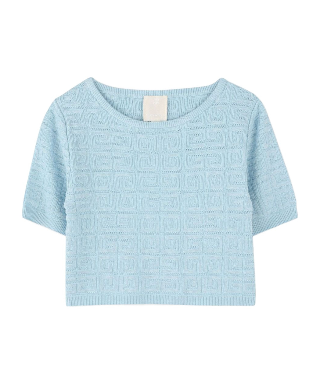 Givenchy 4g Jacquard Pattern Knit Sweater In Blue