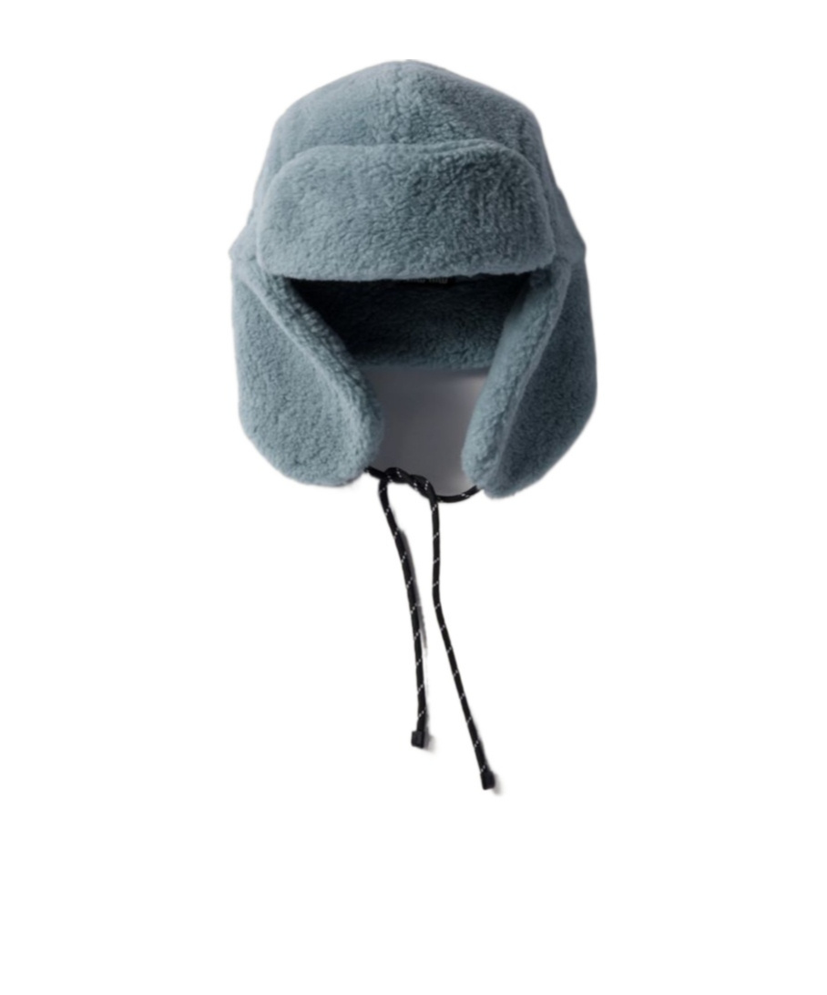 Miu Miu Fleece Trapper Hat In Gray
