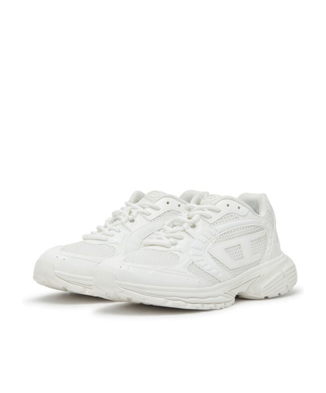 Diesel Woman Sneakers White Size 7.5 Textile Fibers In White