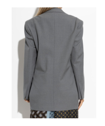 Dries Van Noten Single Breasted Blazer In Gray