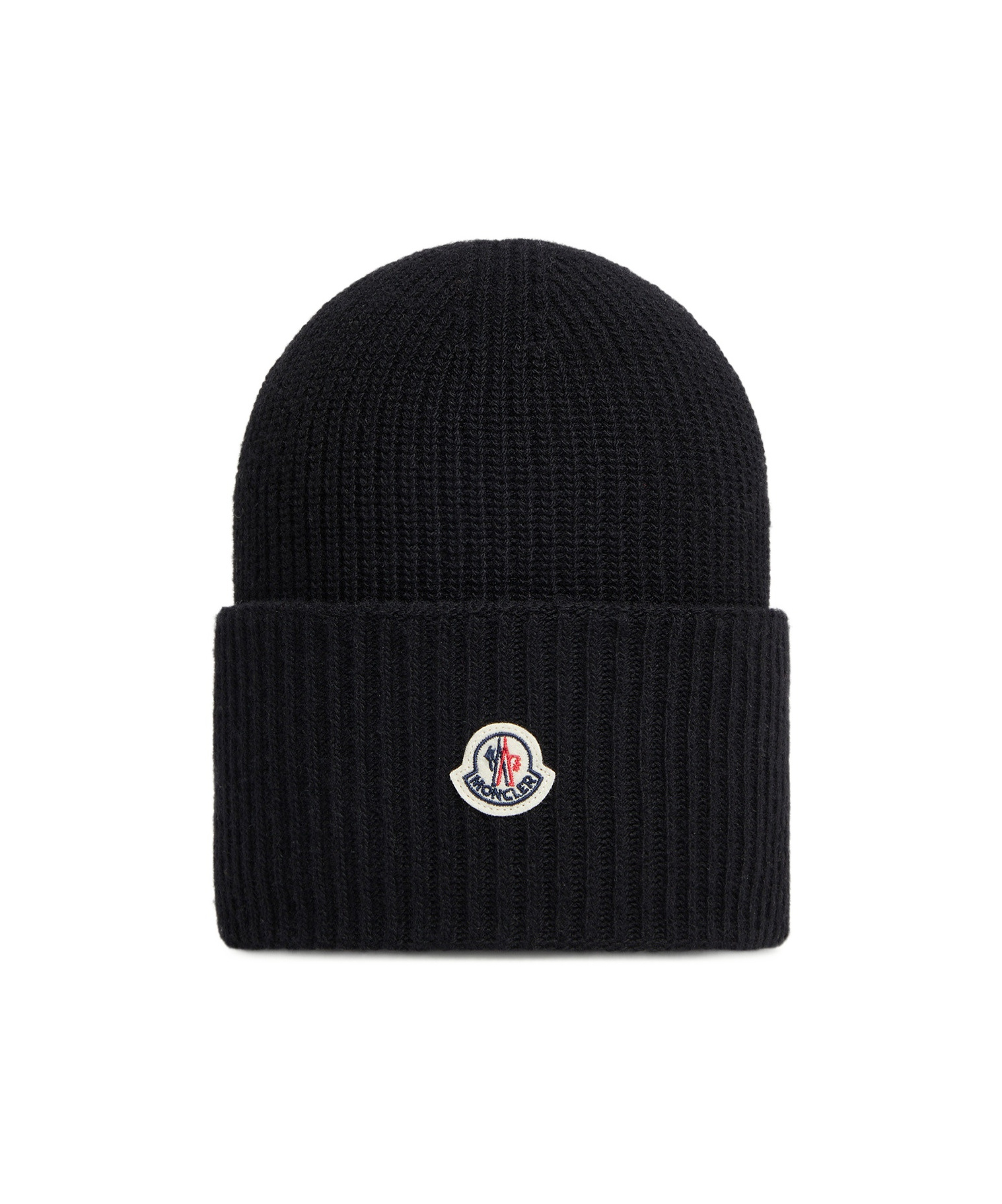 Moncler Women Beanie Wool And Cashmere Hat In Black