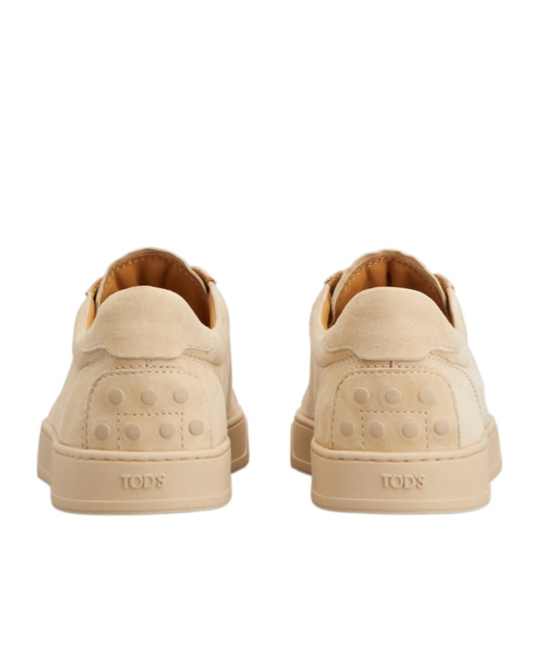 Tod's Suede Sneakers In Yellow