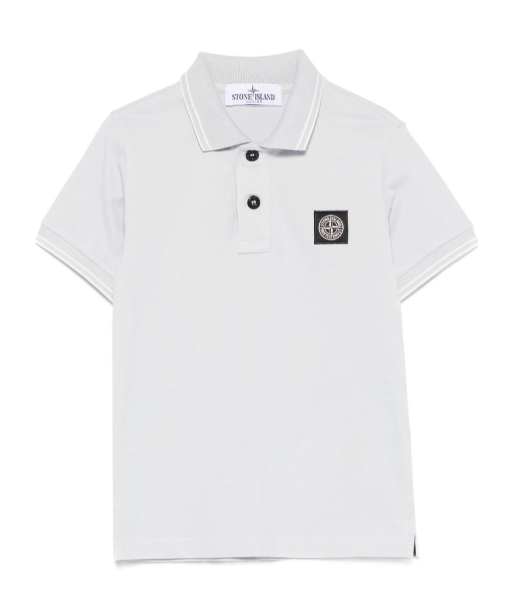Stone Island Compass-badge Polo Shirt In Blue