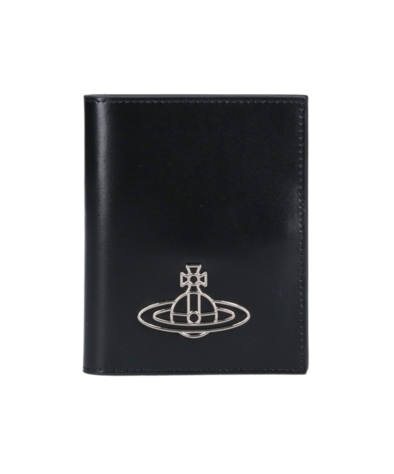 Vivienne Westwood Bifold Logo Card Holder In Black