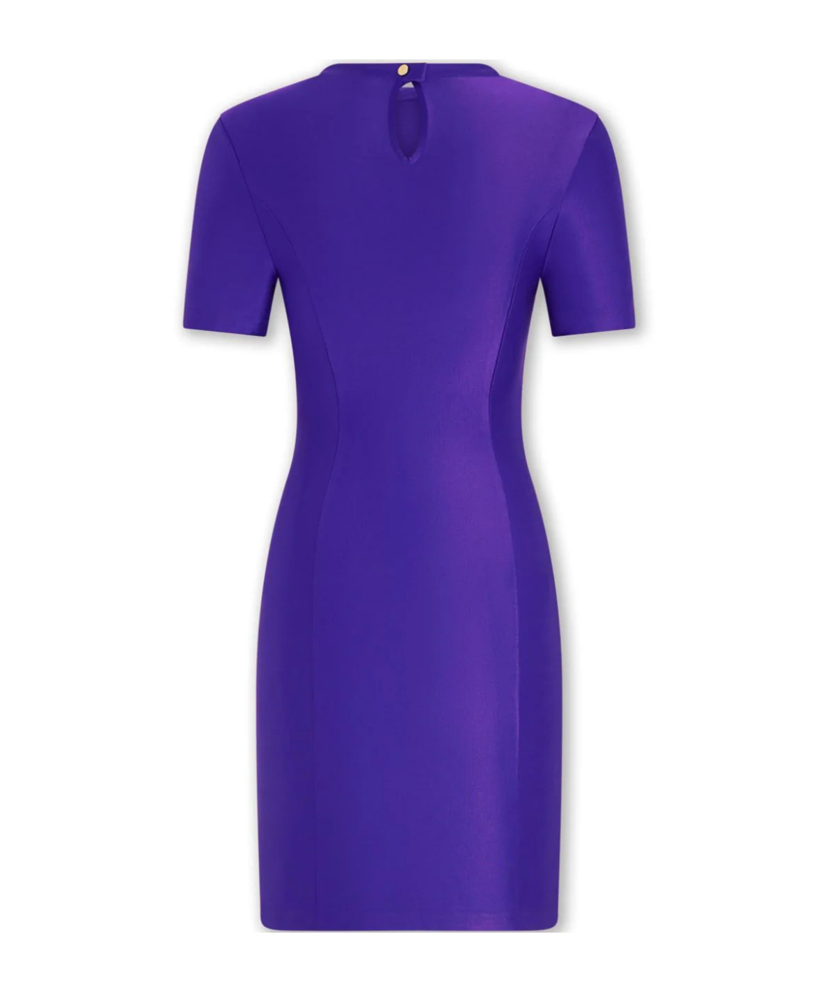 Shop Rabanne Drapé Pression Mini Dress In Blue