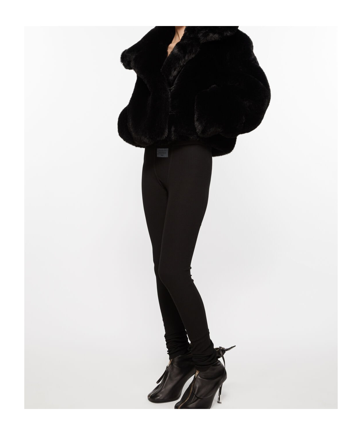 Shop Acne Studios Rib Tights In Black