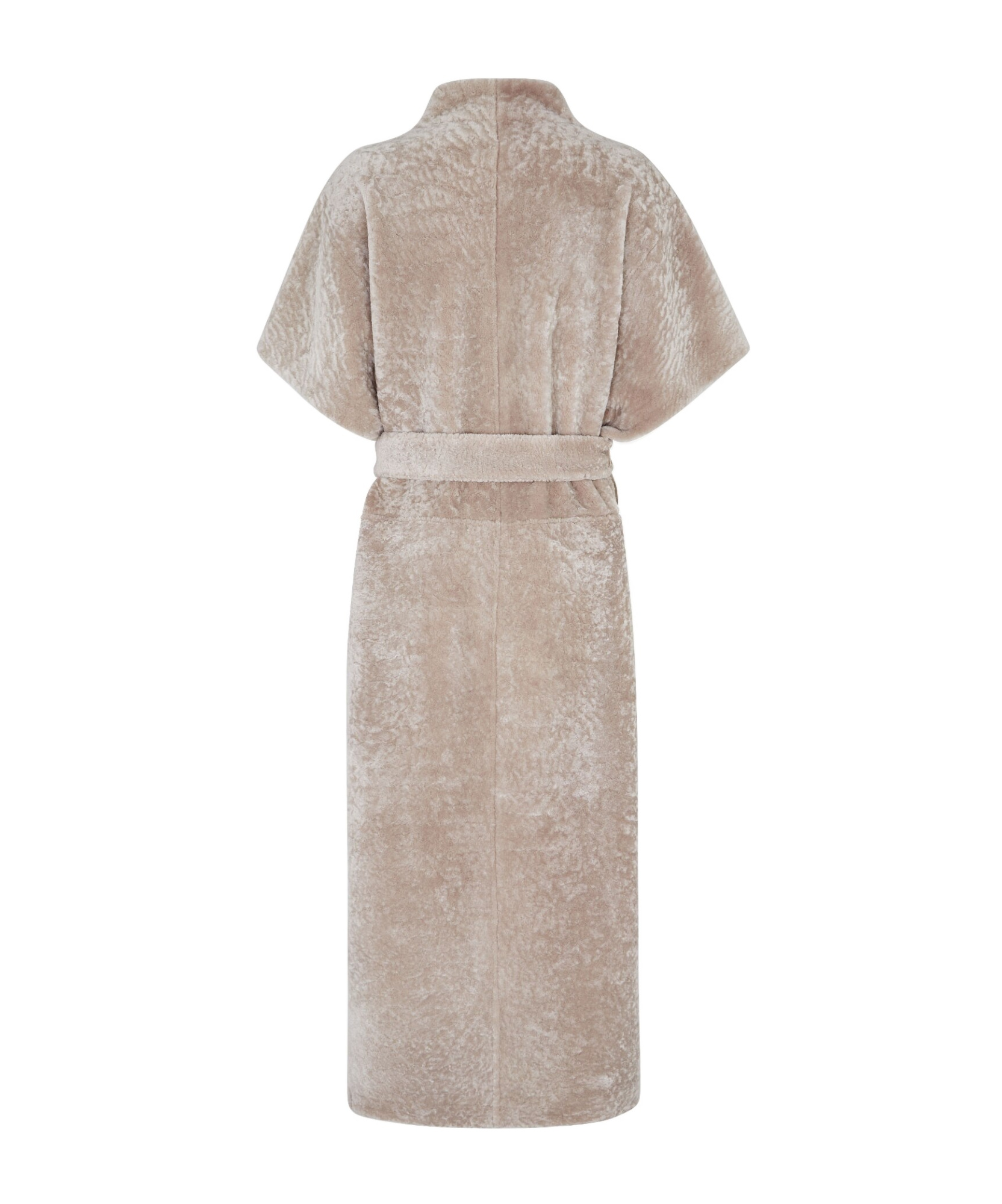 Fendi Wrap Kimono Coat In Nude