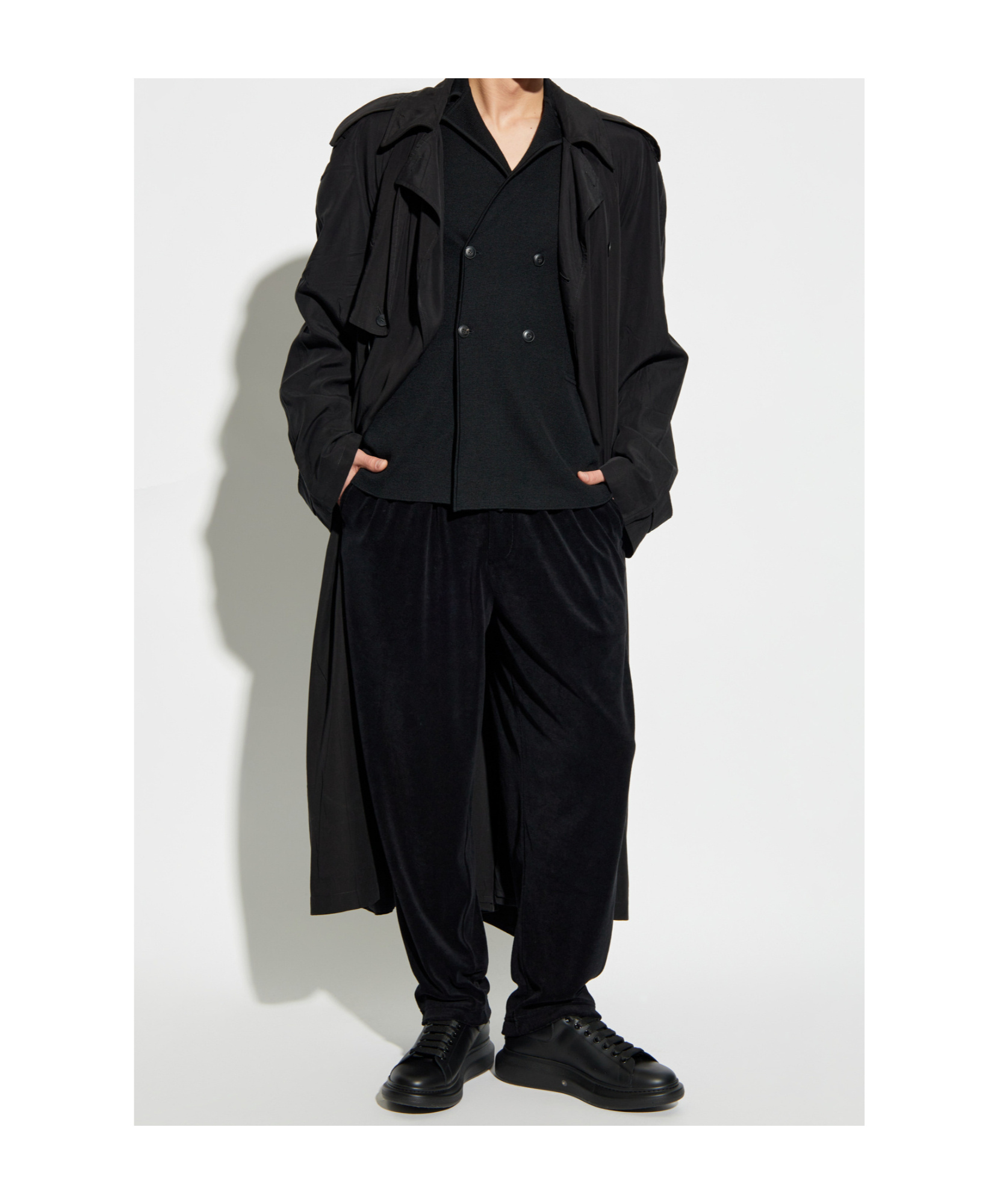 Giorgio Armani Tapered Trousers In Black