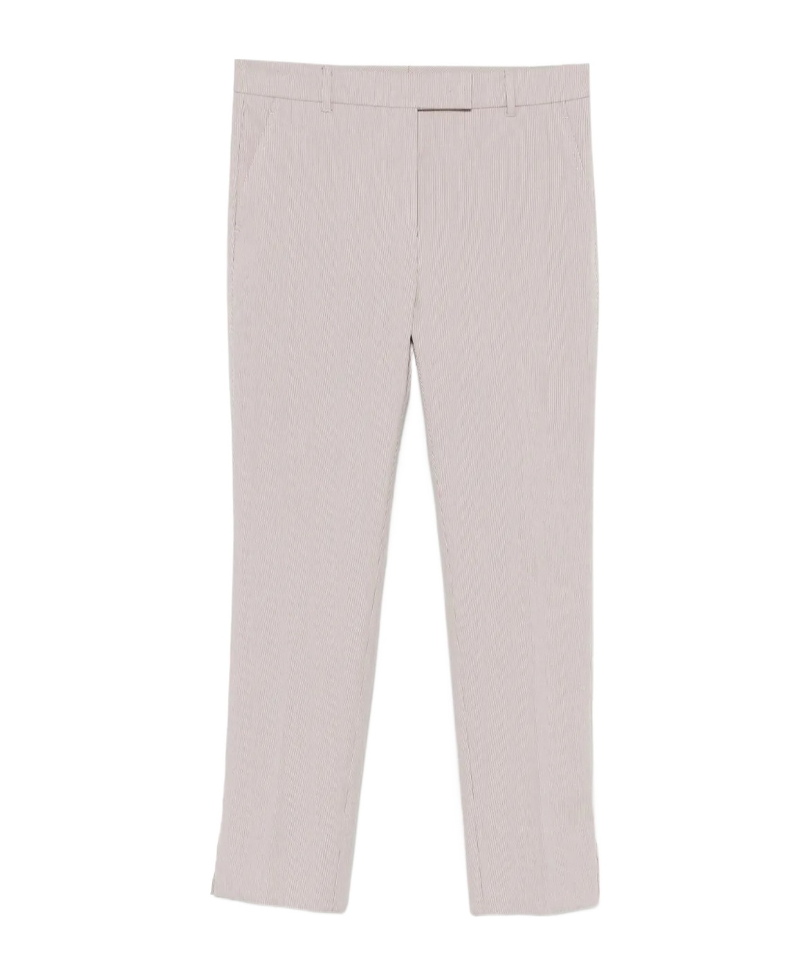 Incotex Cotton Trousers With Stripes And Pockets