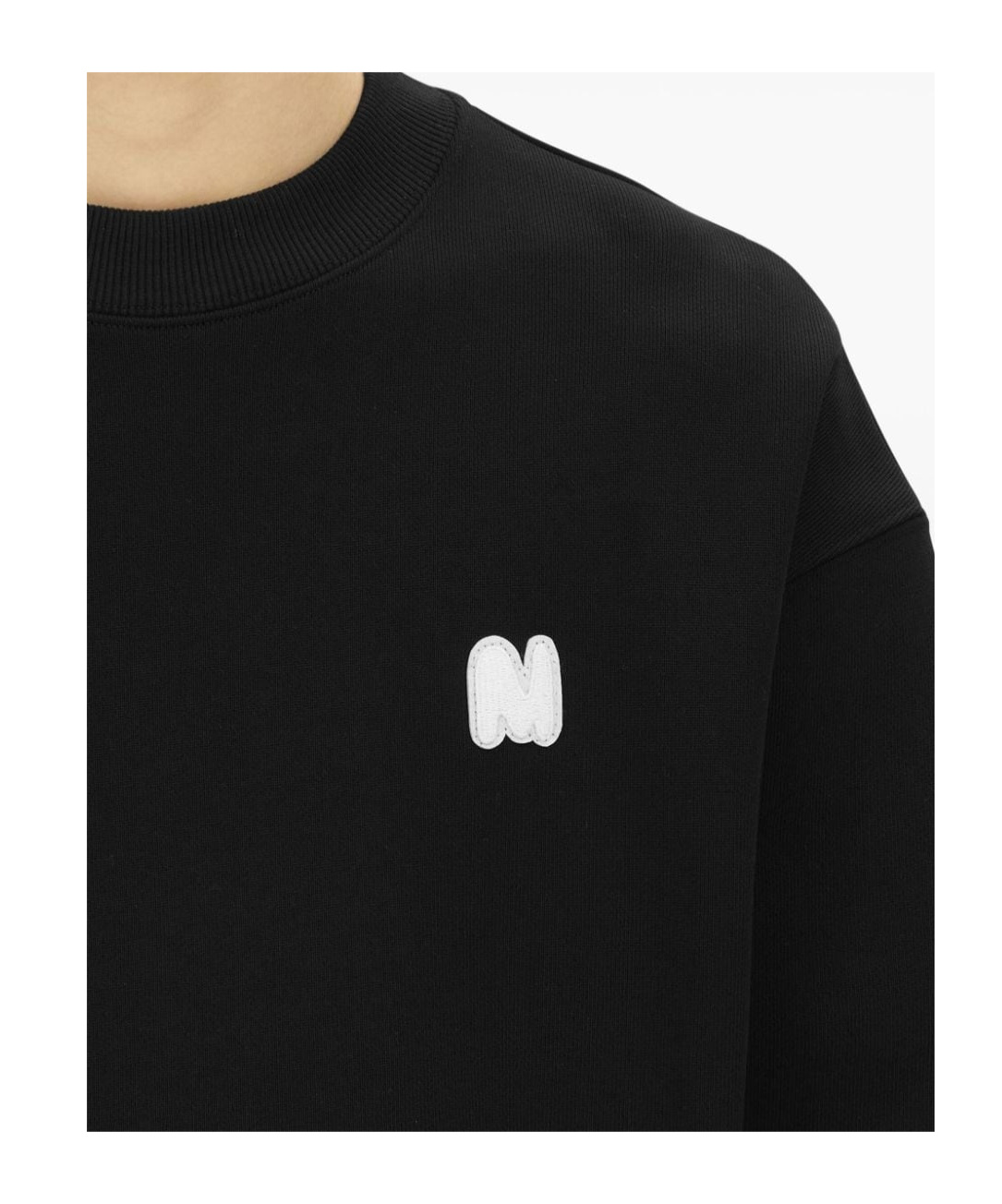 Msgm Sweatshirt Mit Logo-patch In Black
