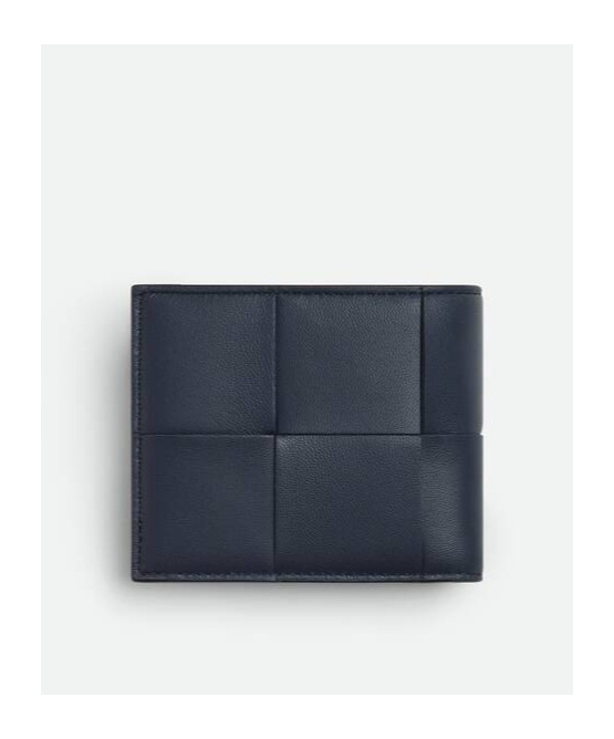 Shop Bottega Veneta Cassette Bi-fold Wallet With Coin Purse In Space/shabili