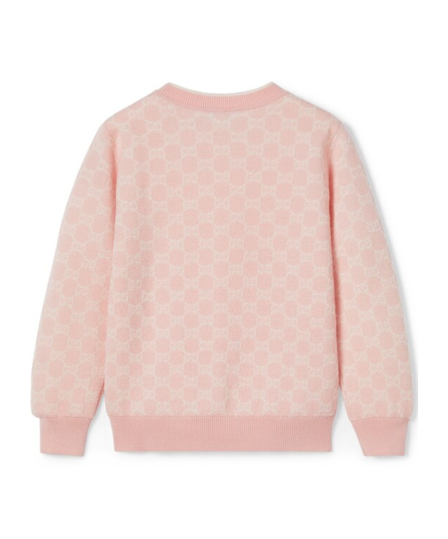 Gucci Gg Wool Jacquard Sweater In Pink
